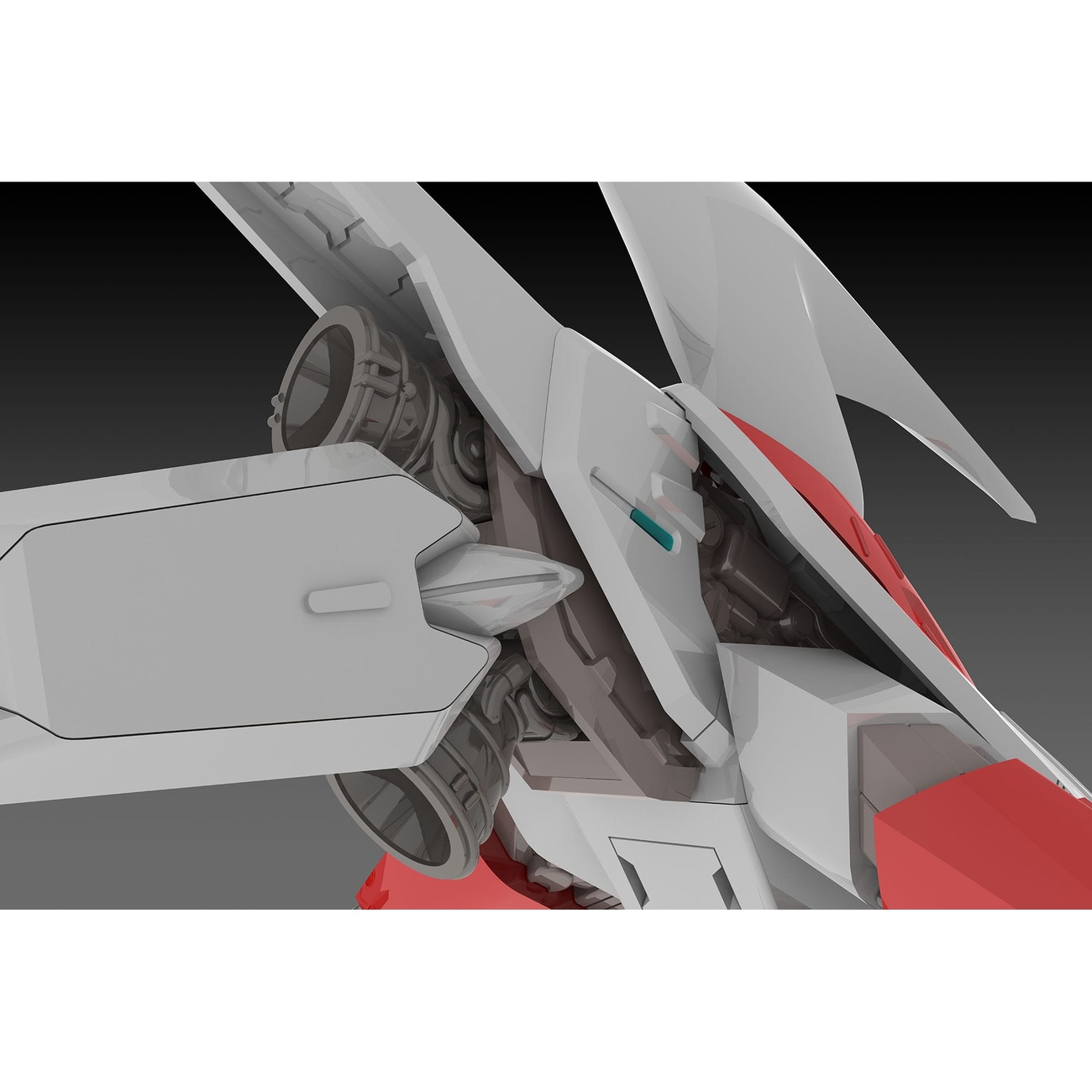 Dariusburst CS Core Kit in Plastica 1/144 Legend Silver Hawk 3F-1B Caccia Spaziale 14 cm