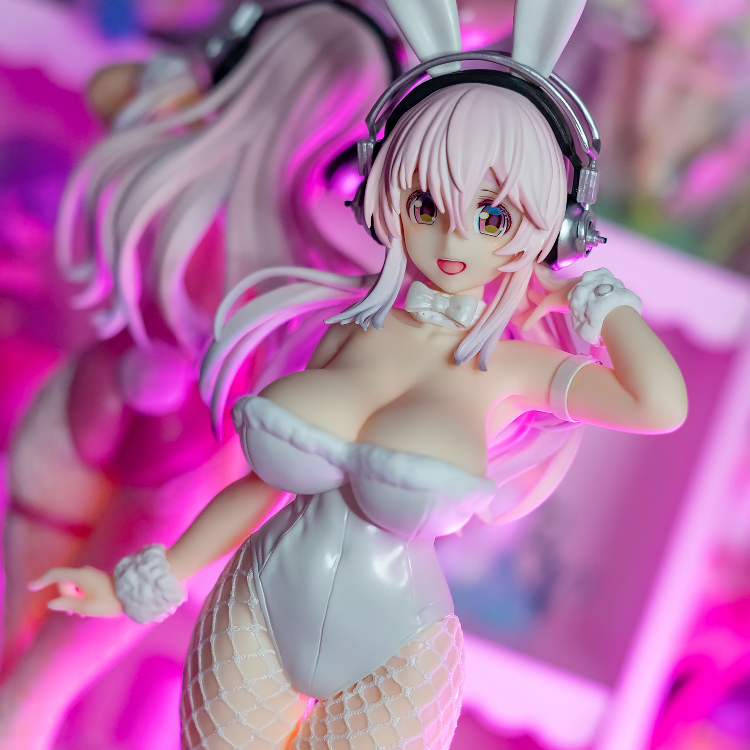 Super Sonico - BiCute Bunnies Figure Pearl White Version