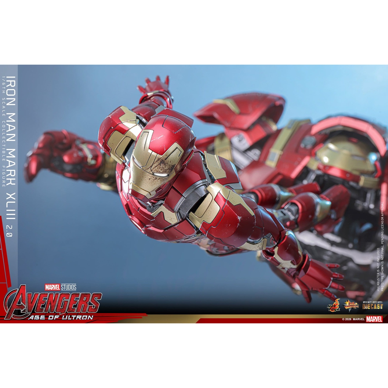 Vengadores: La Era de Ultrón - Iron Man Mark XLIII Masterpiece Diecast figura de acción 1:6