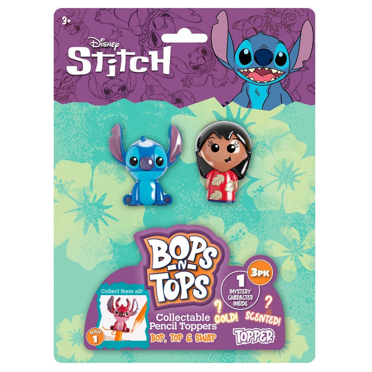 Lilo & Stitch blister z 3 figurkami na długopisy