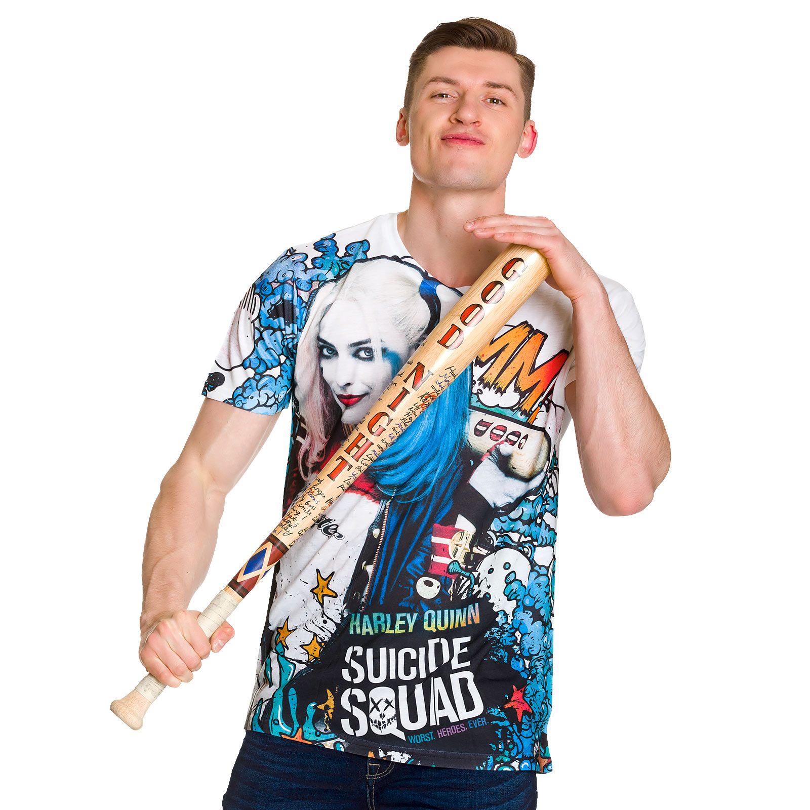Suicide Squad - Harley Quinn Graffiti Volledig T-Shirt