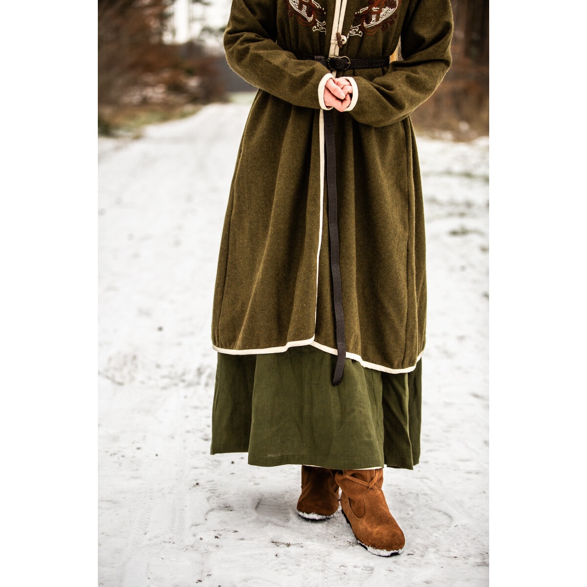 Medieval Birka Cloak Skadi green