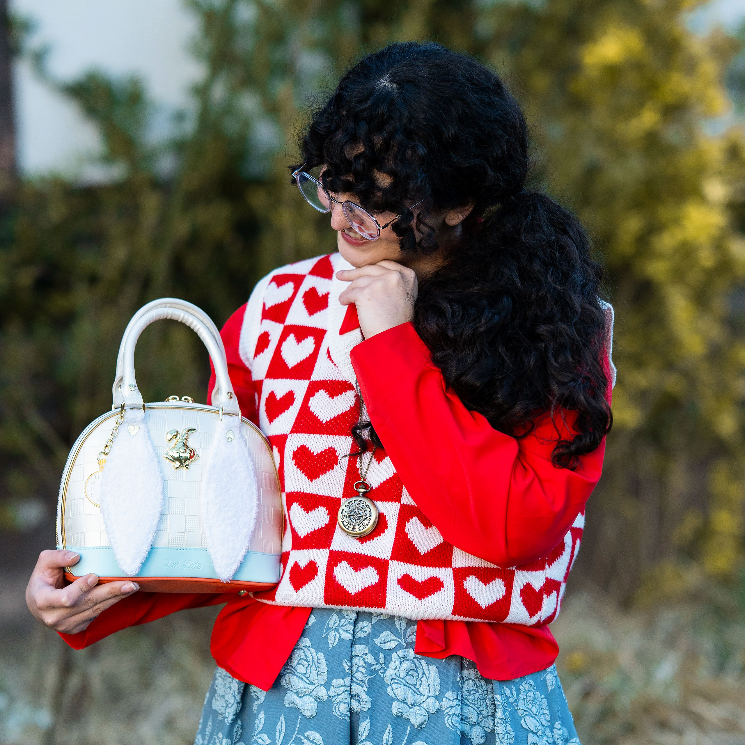 Alice in Wonderland - White Rabbit Handbag