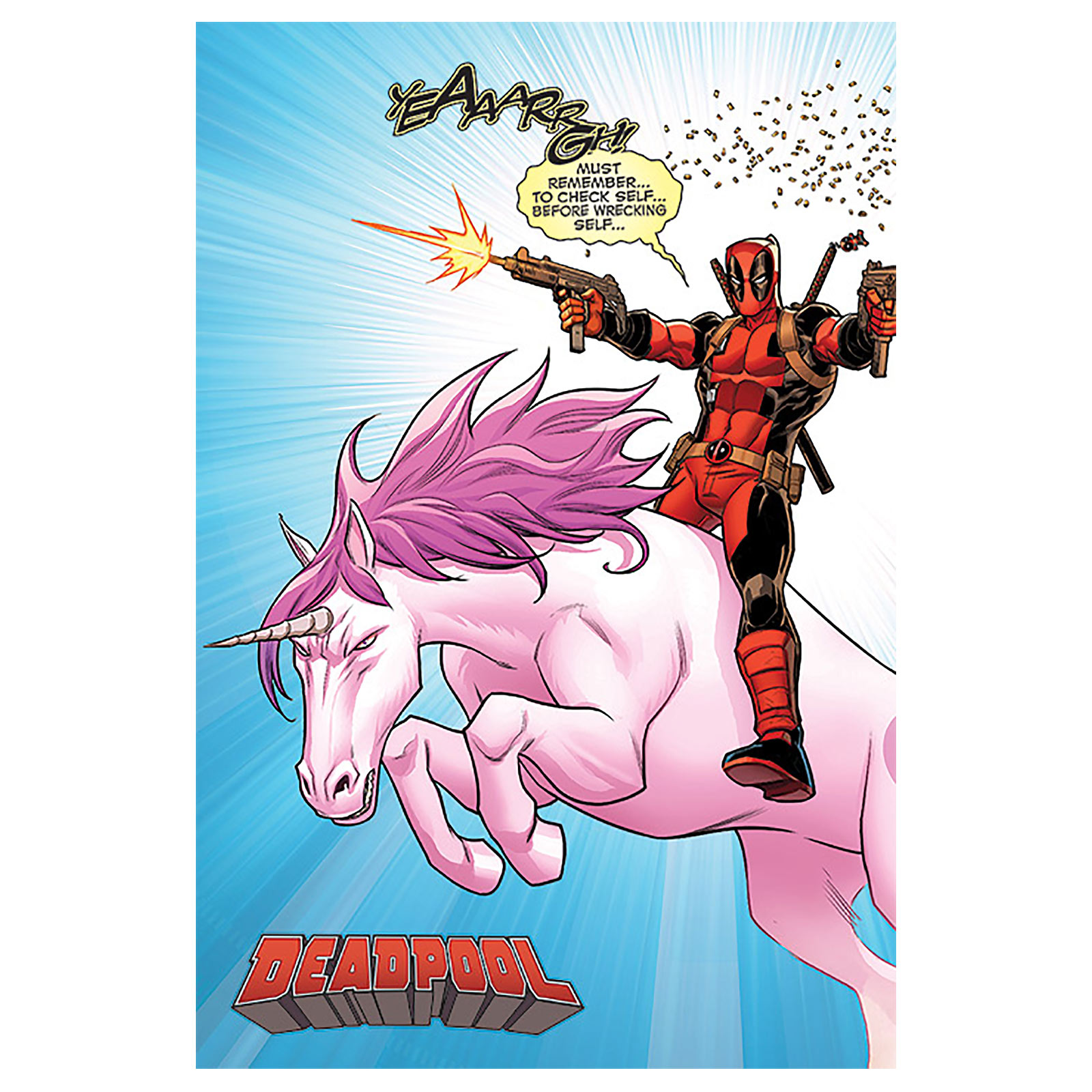 Deadpool - Affiche Maxi Unicorn Ride