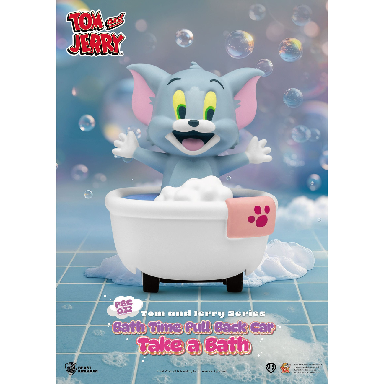 Tom & Jerry Pull Back Car Series Rückzug-Autos Bath Time Blind Box 6er-Pack