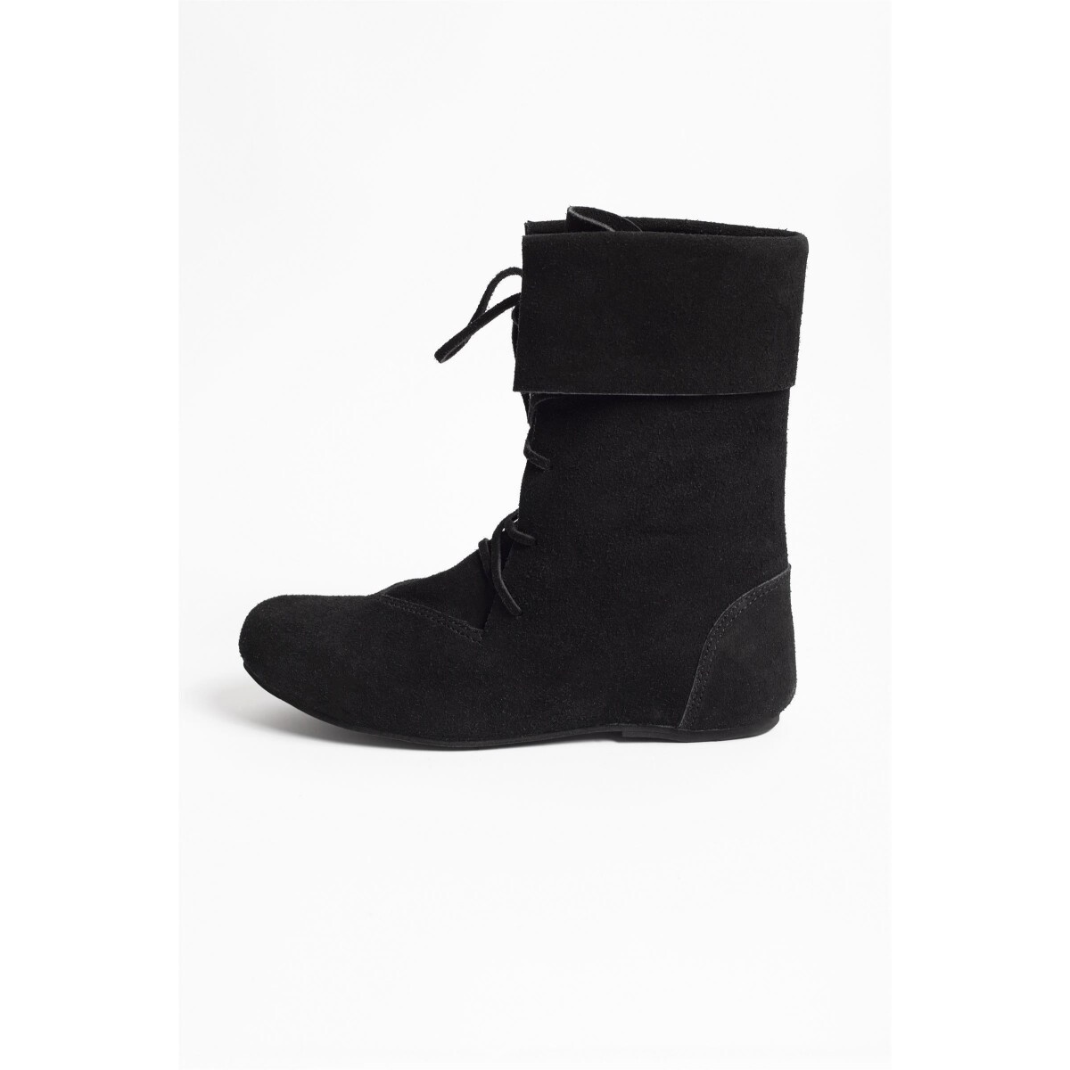 Stivali medievali Aurin con risvolto neri