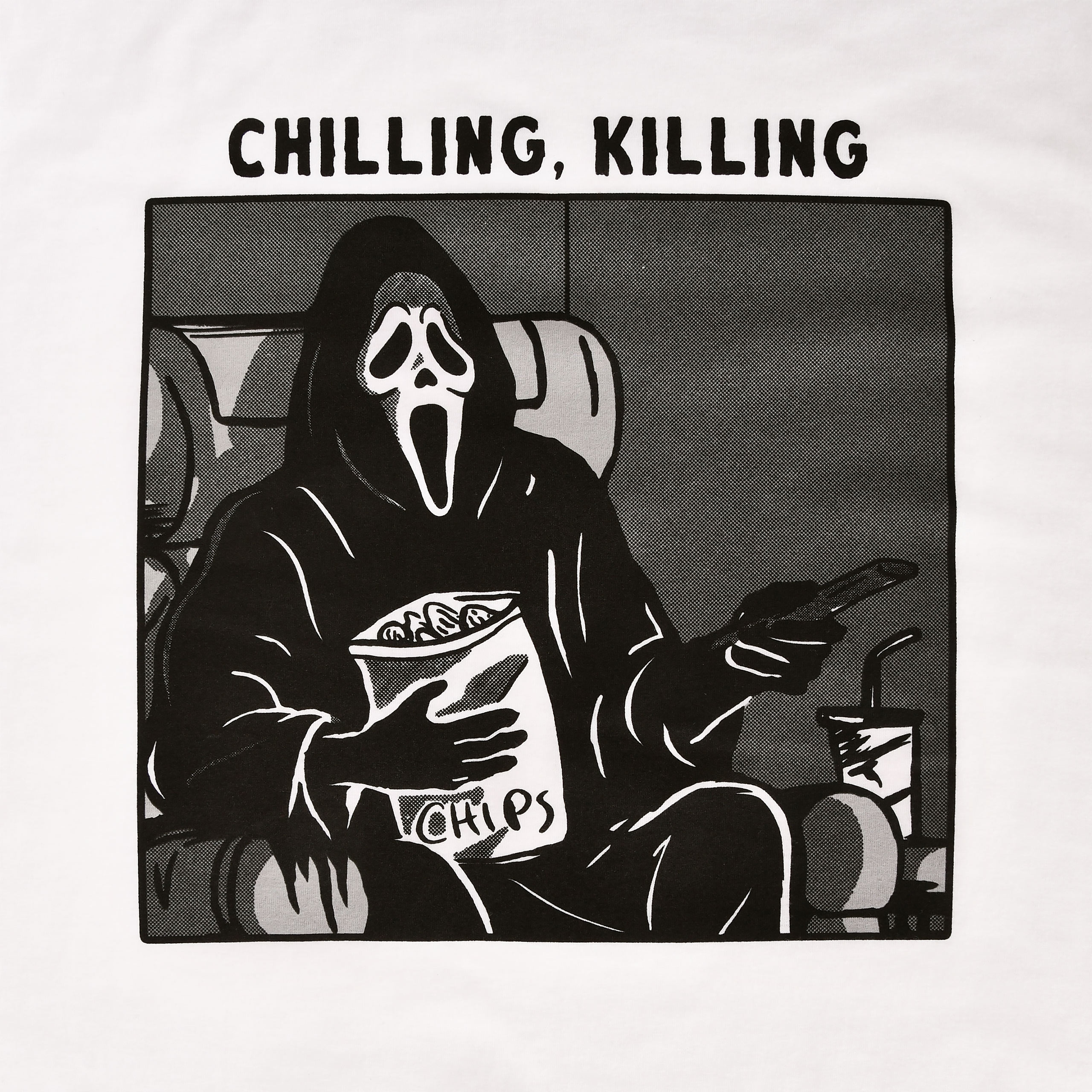 Ghost Face - Chilling, Killing T-Shirt wit