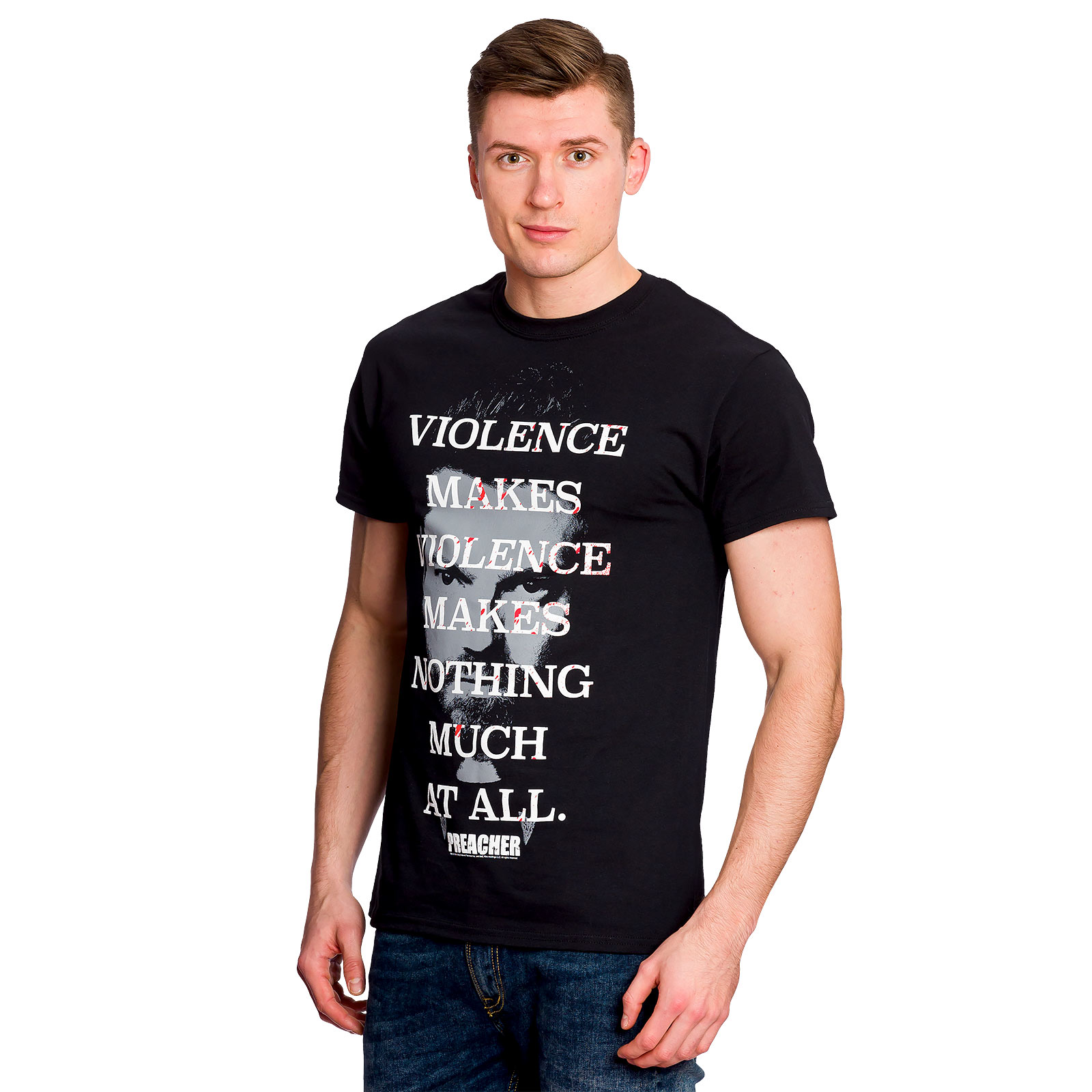 Preacher - Violence Makes Violence T-Shirt Black