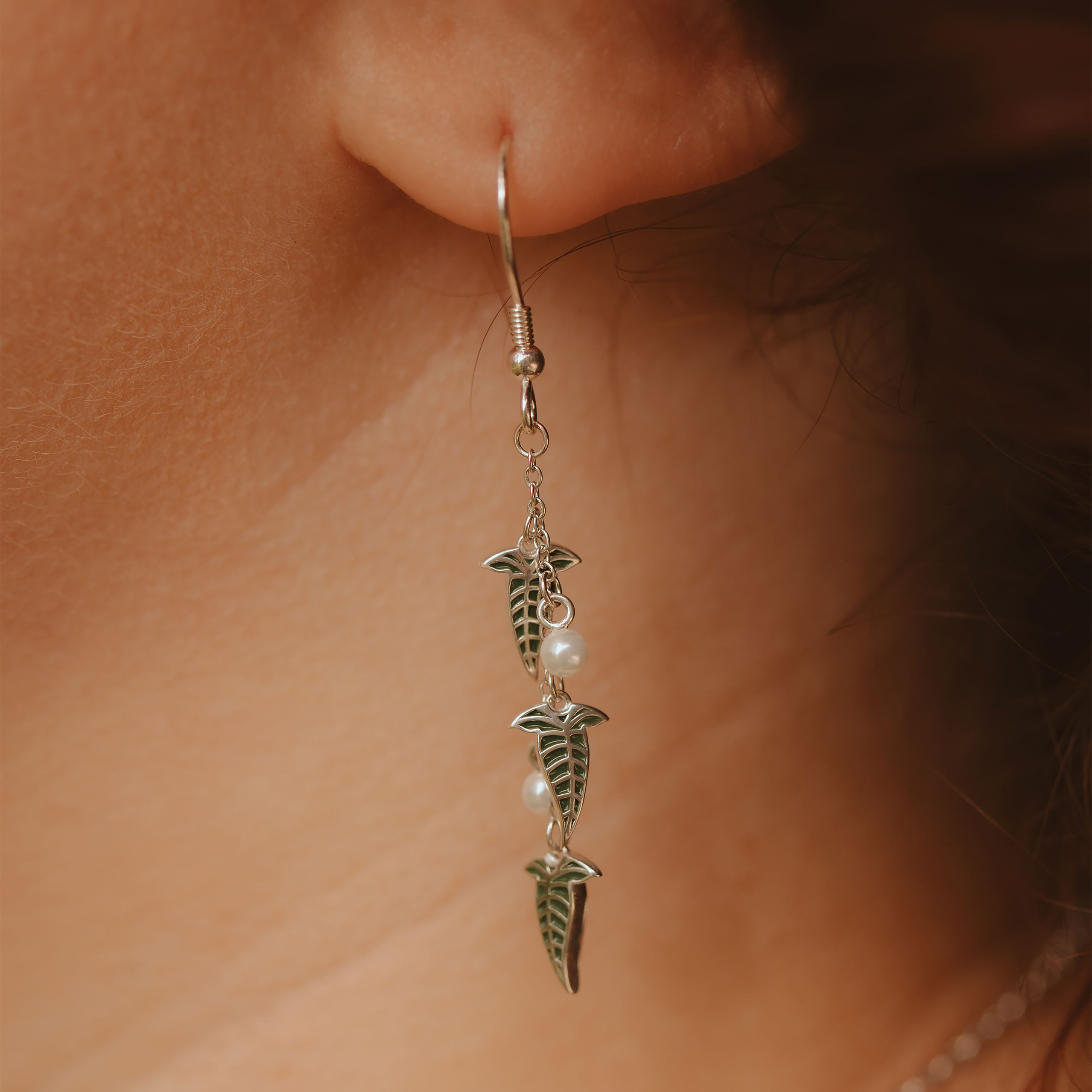 Elven Leaf Earrings 925 Sterling Silver - The Lord of the Rings