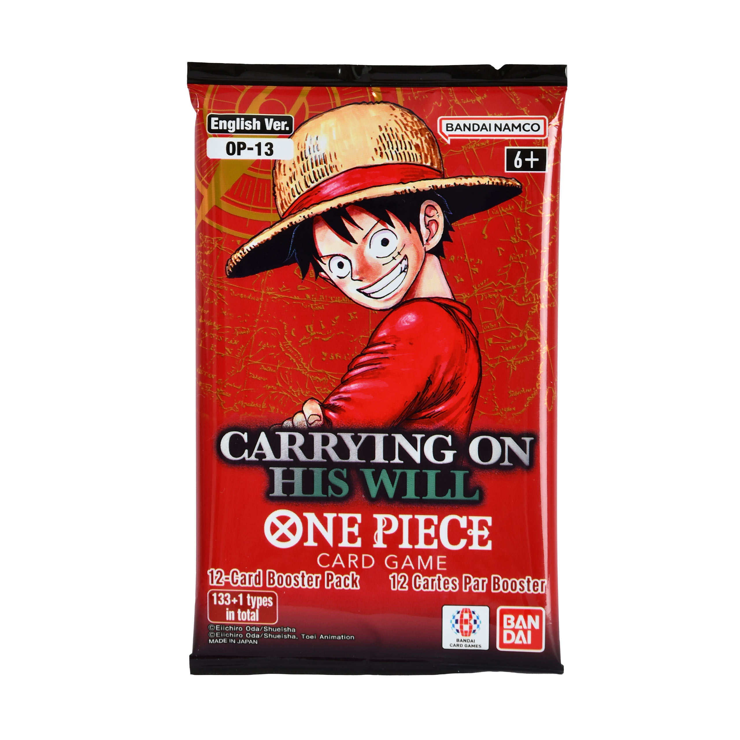 One Piece Card Game: Carrying On His Will Booster Box (OP-13) - English, Bandai, Factory Sealed