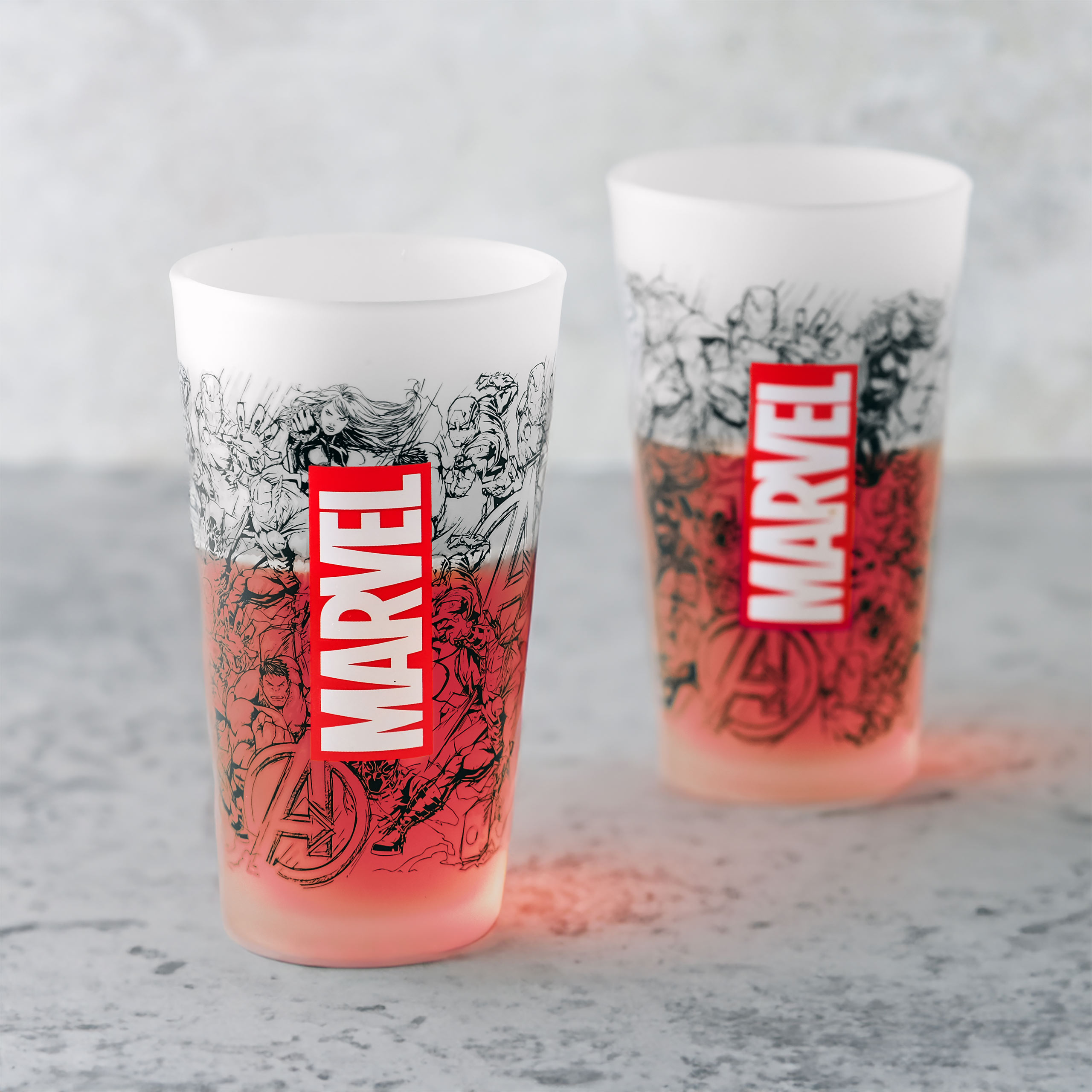 Marvel - Ensemble de 2 verres Comics