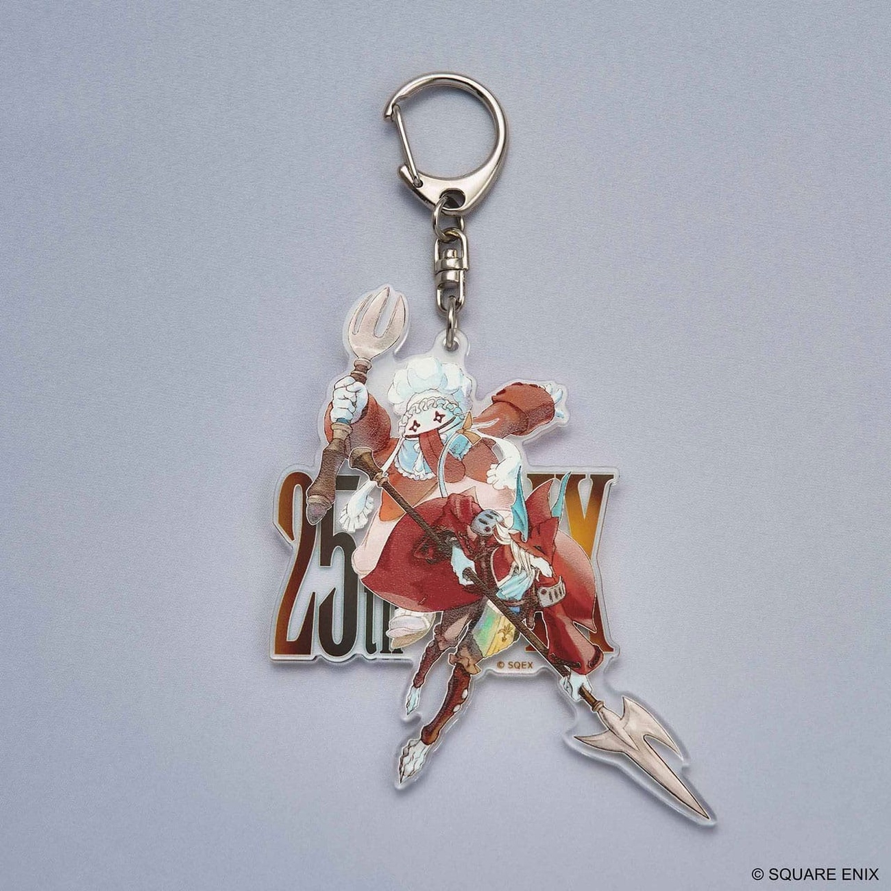 Final Fantasy IX Acryl Sleutelhanger 25th Anniversary Quina & Freya
