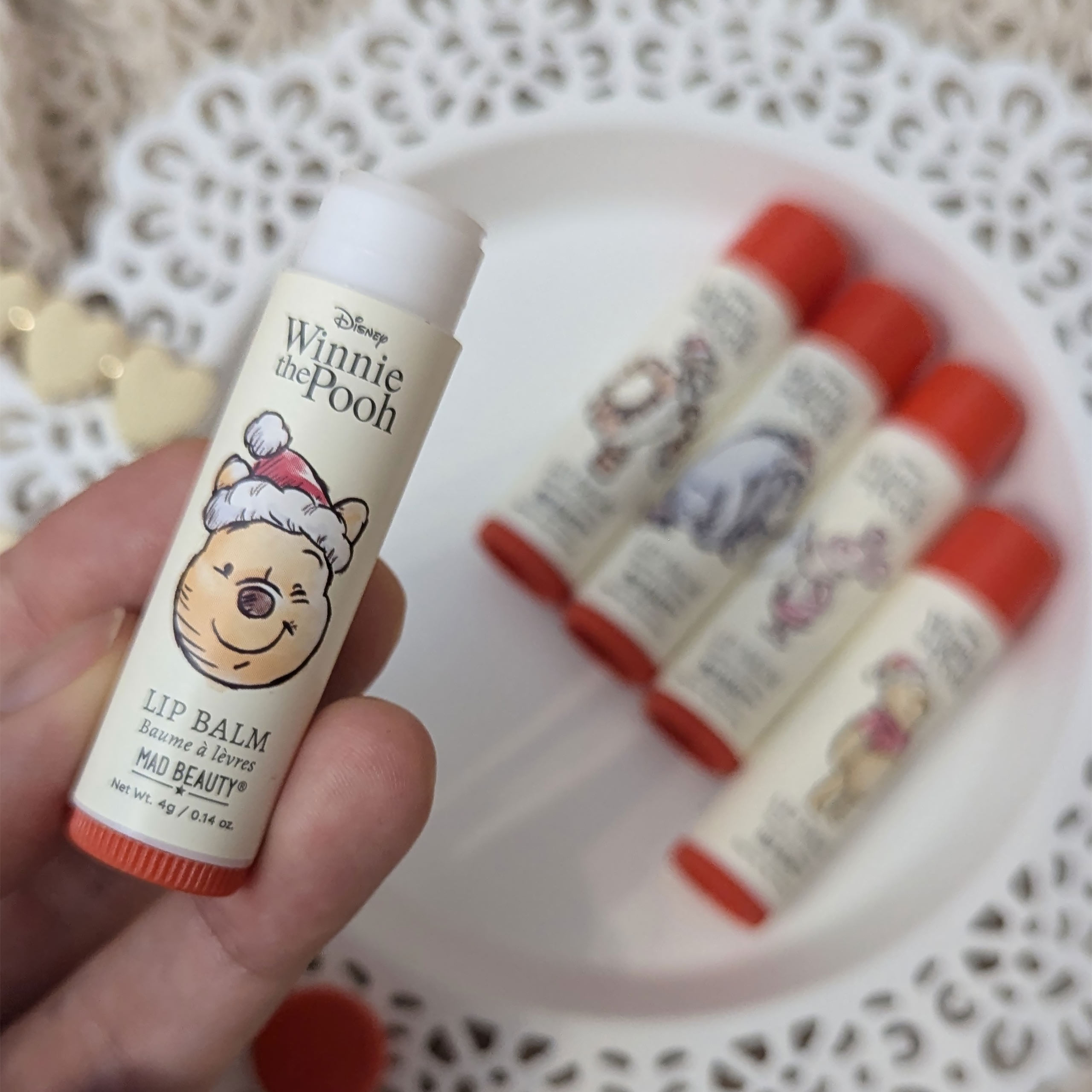 Winnie de Poeh - X-mas lippenbalsem 5-delige set