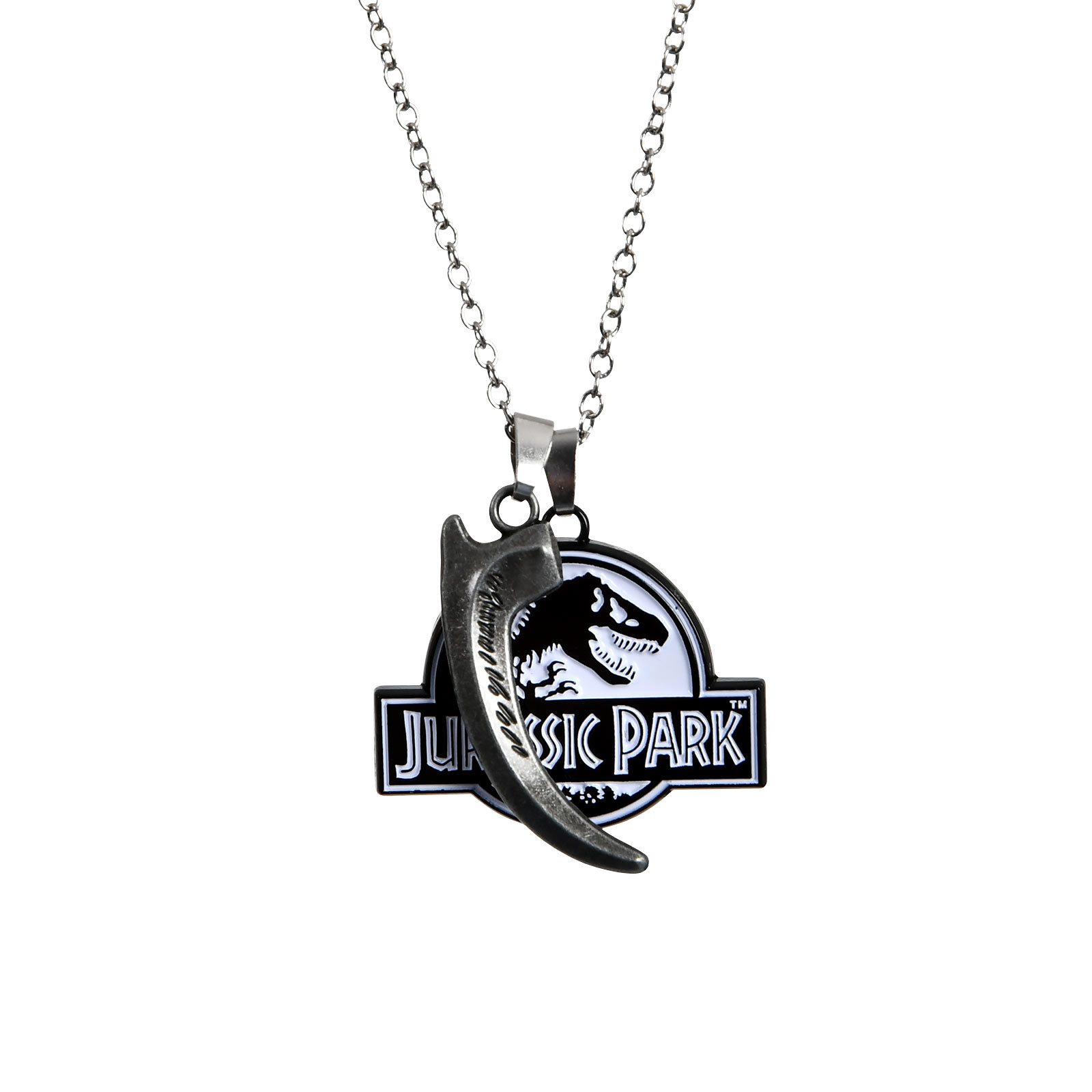 Jurassic Park - Logo & Velociraptor Claw Necklace Limited Edition