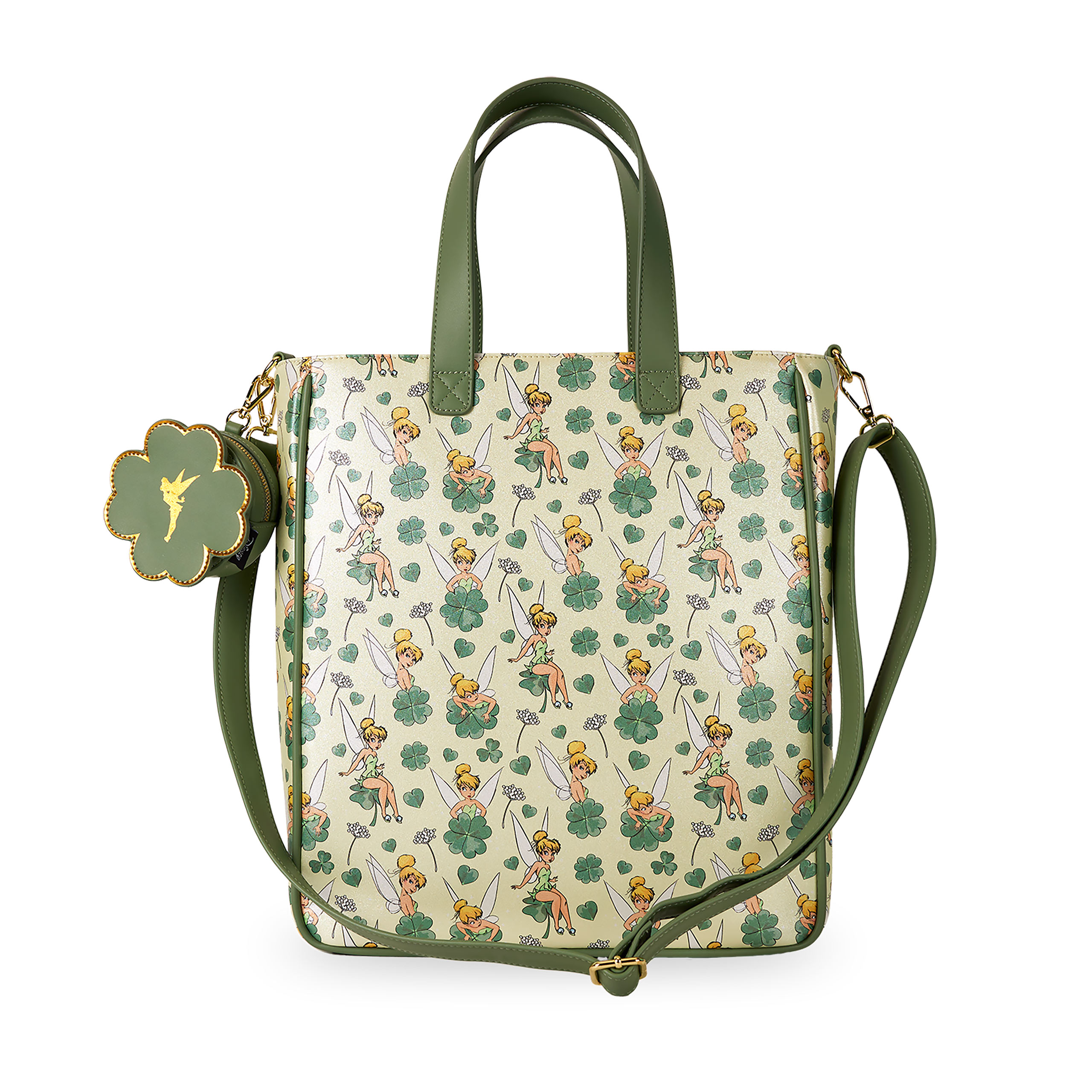 Tinkerbell - Bolso de mano con monedero de trébol