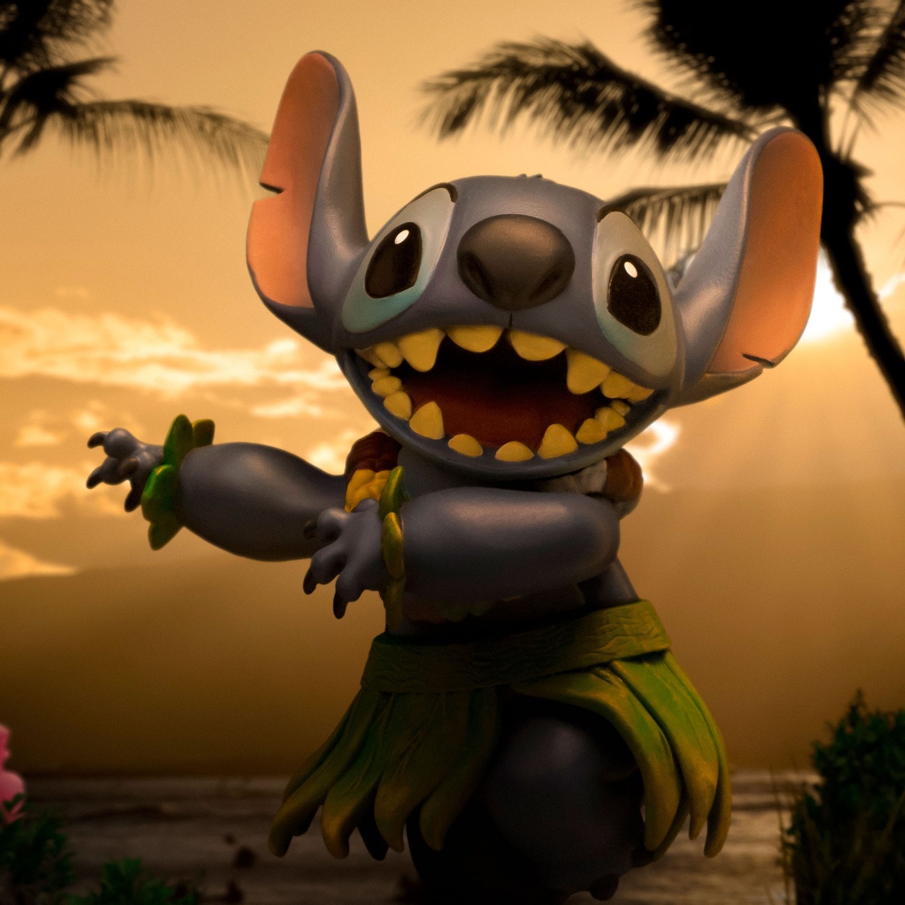 Lilo & Stitch Art Scale-staty 1/10 Stitch Hula 17 cm