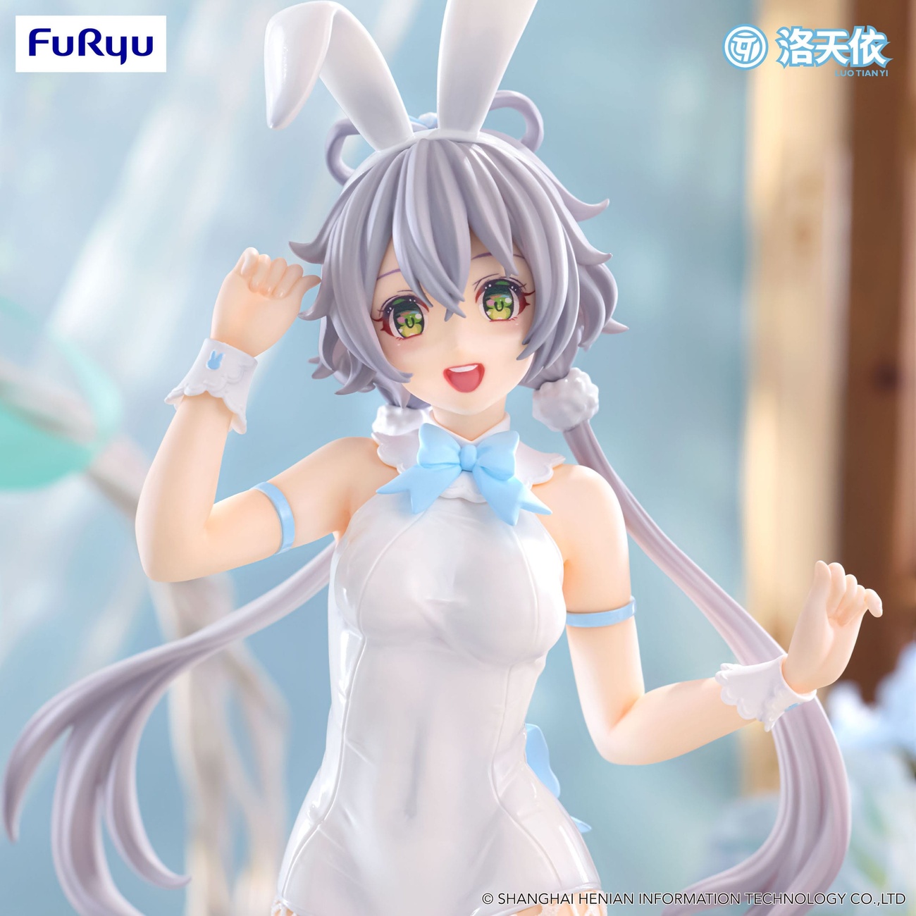 VTuber BiCute Bunnies Statue PVC V Singer Luo Tian Yi 28 cm