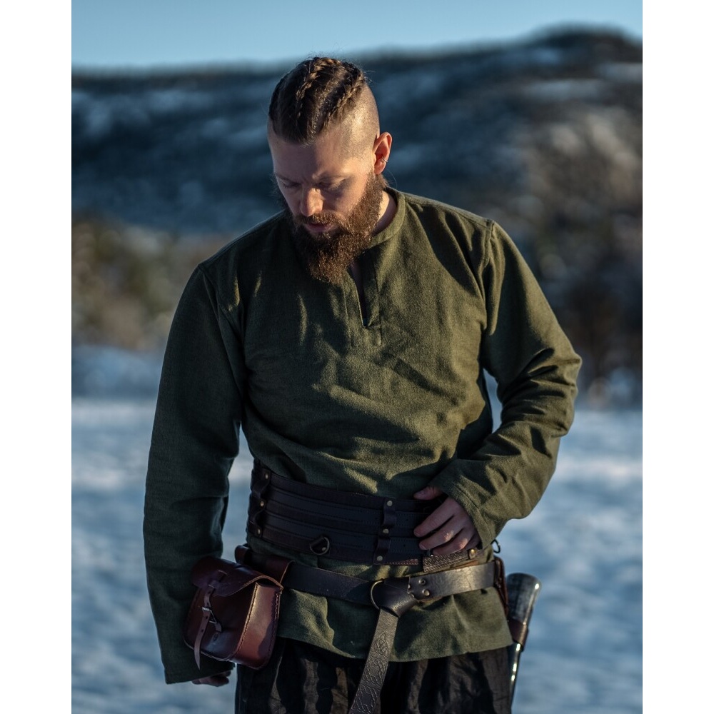 Tunique viking médiévale Ivar vert