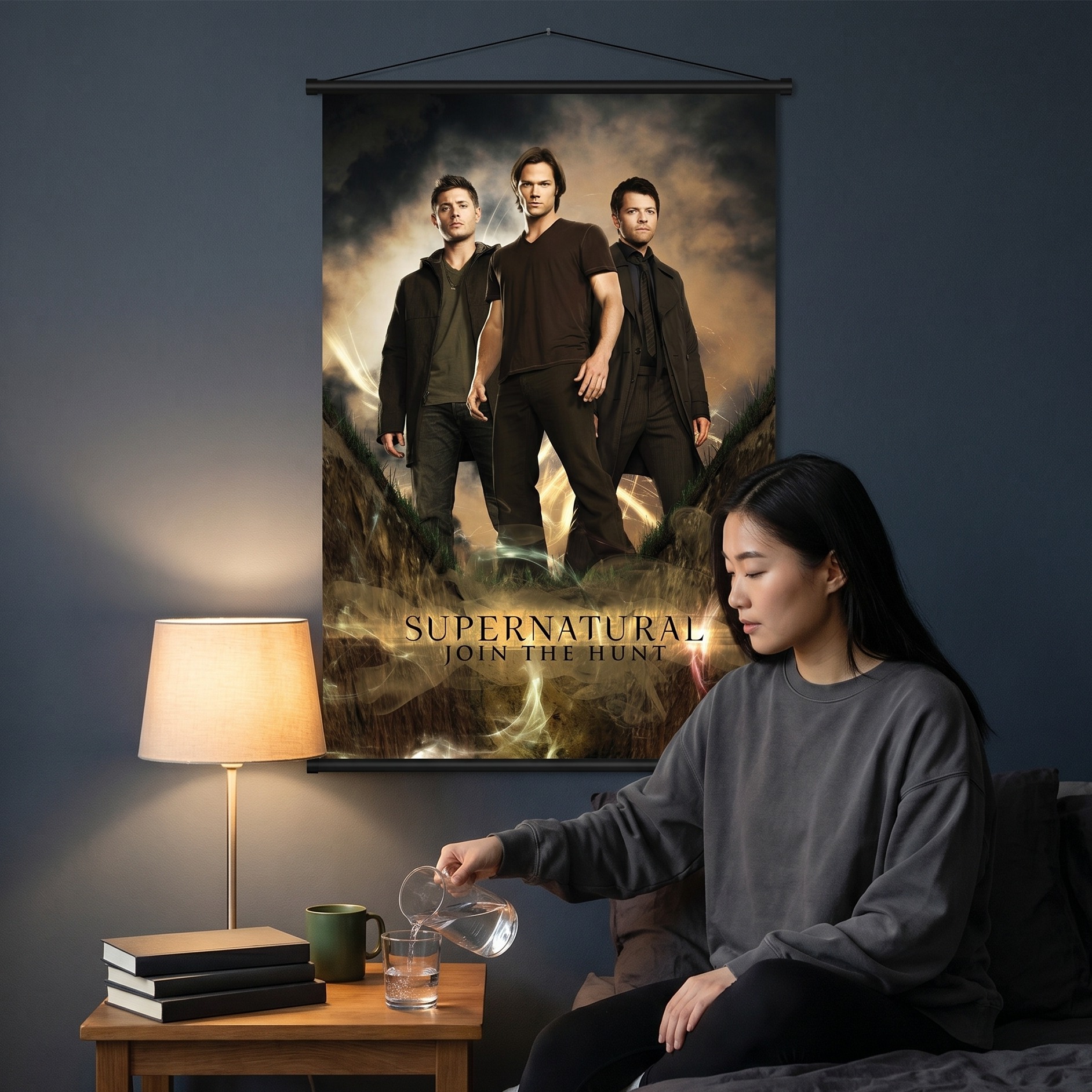 Supernatural - Join the Hunt Poster in tessuto