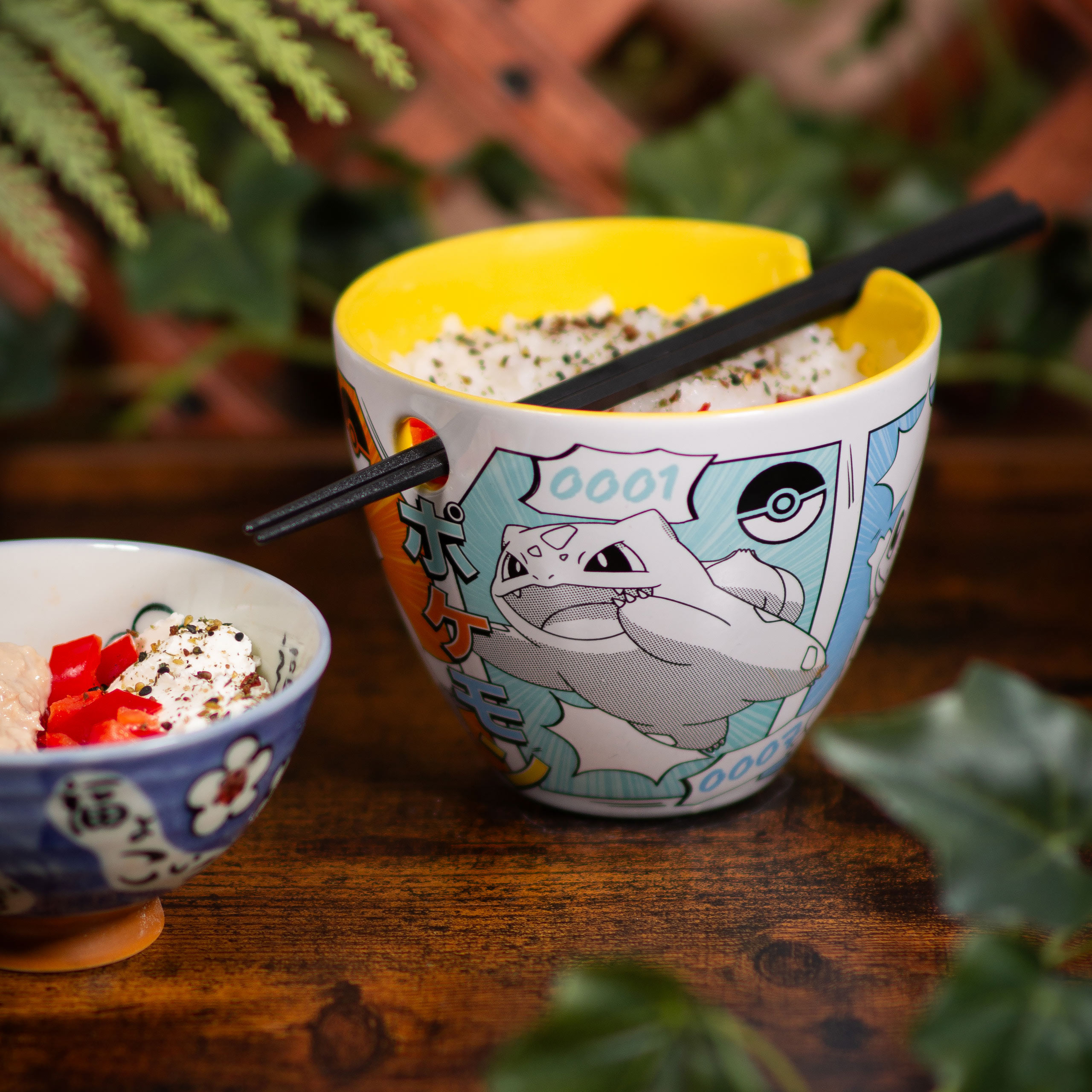 Pokémon - Ciotola ramen Starters con bacchette