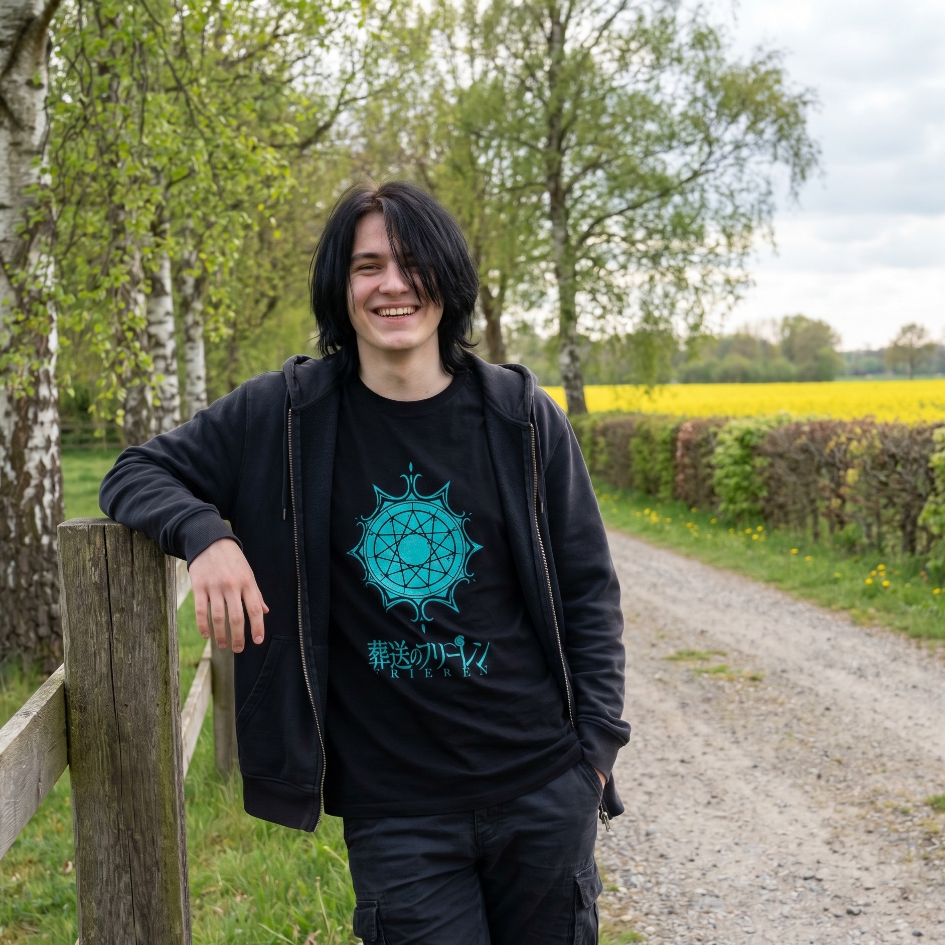 Frieren - Symbol T-Shirt schwarz