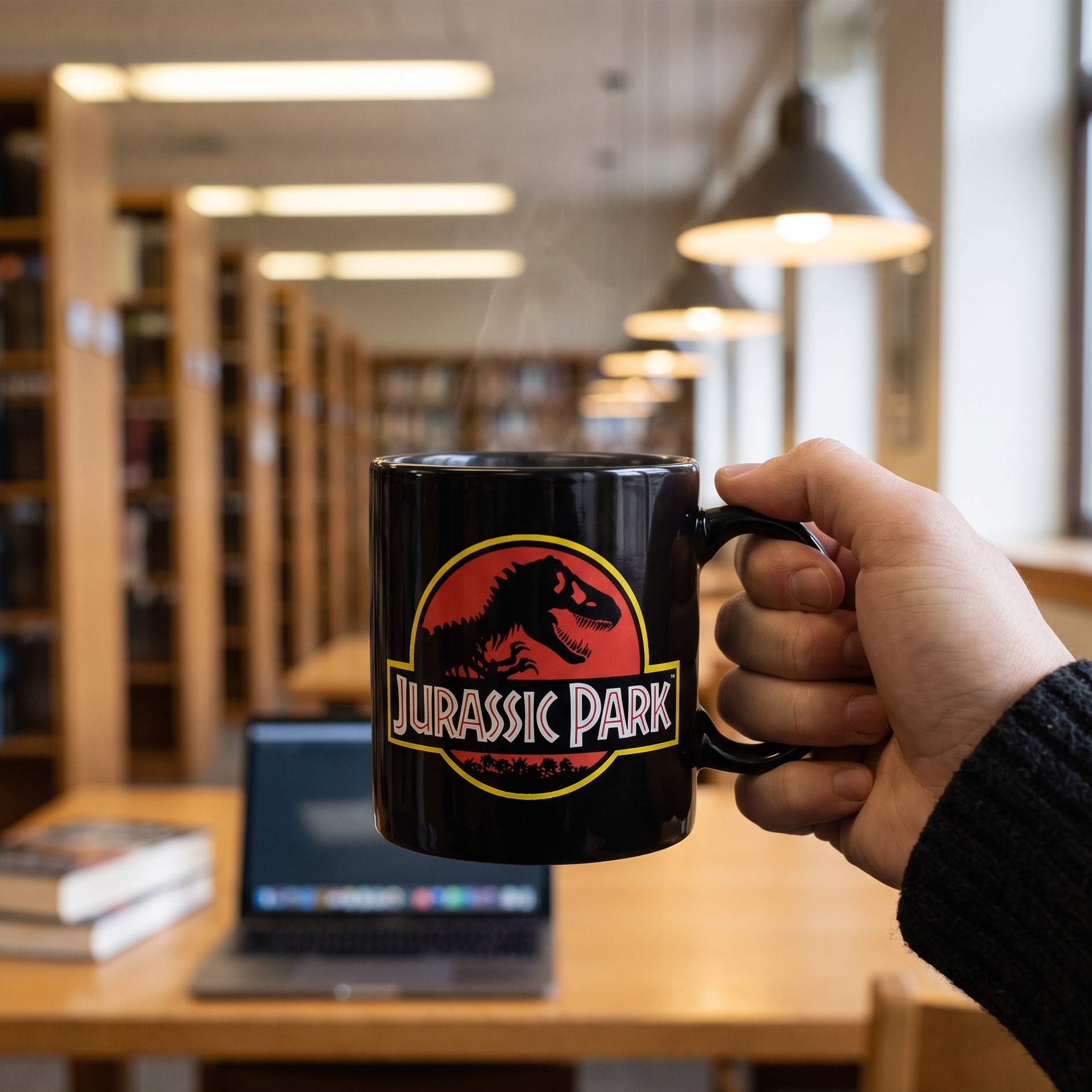 Jurassic Park - Logo Tasse schwarz