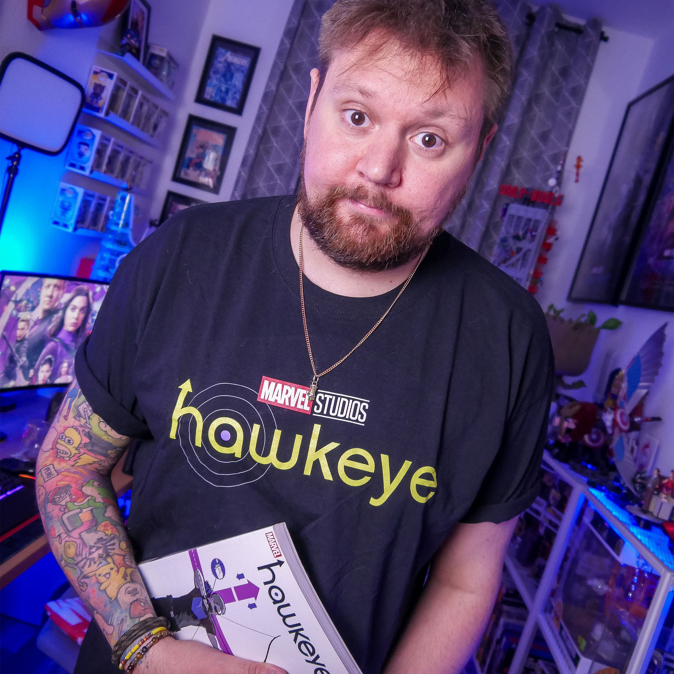 Marvel Hawkeye - T-Shirt Logo noir