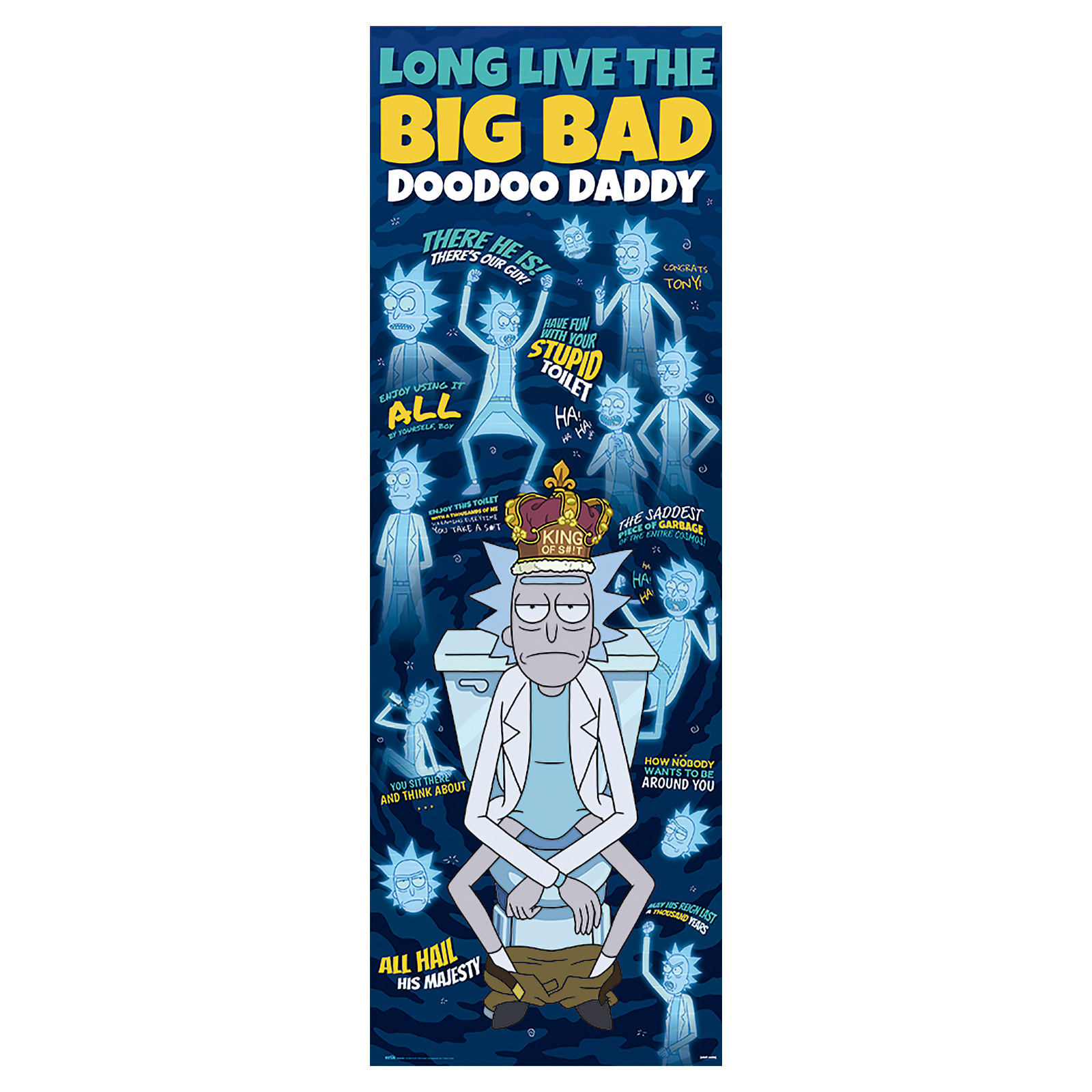 Rick and Morty - Big Bad Doodoo Daddy Door Poster