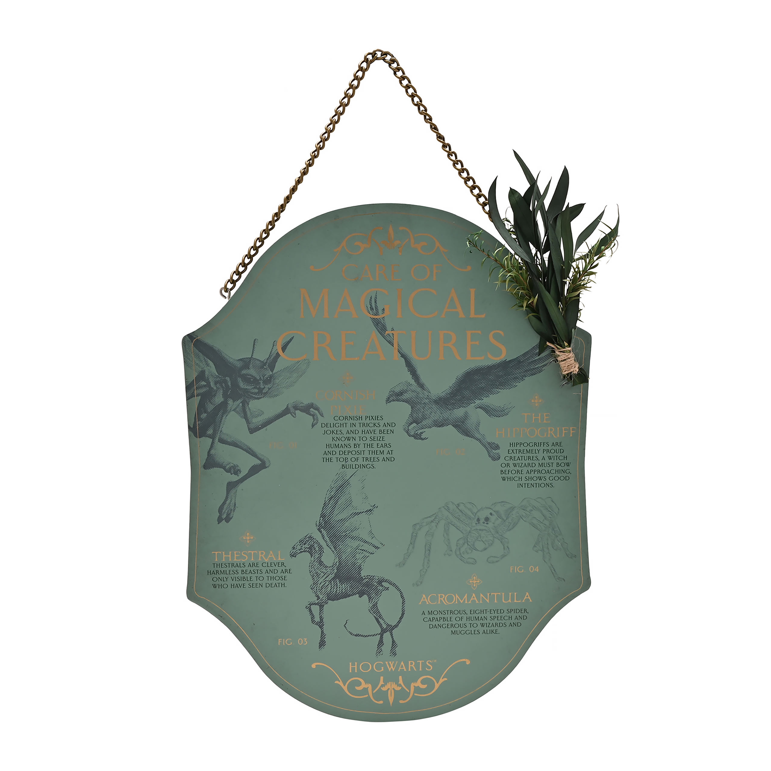 Harry Potter - Herbology Kräuterkunde Magische Kreaturen Wandbild Holz