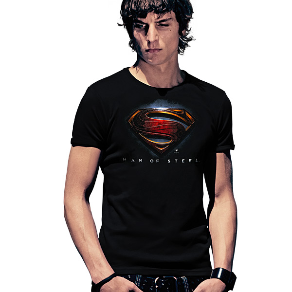 Superman - T-shirt à logo Man of Steel