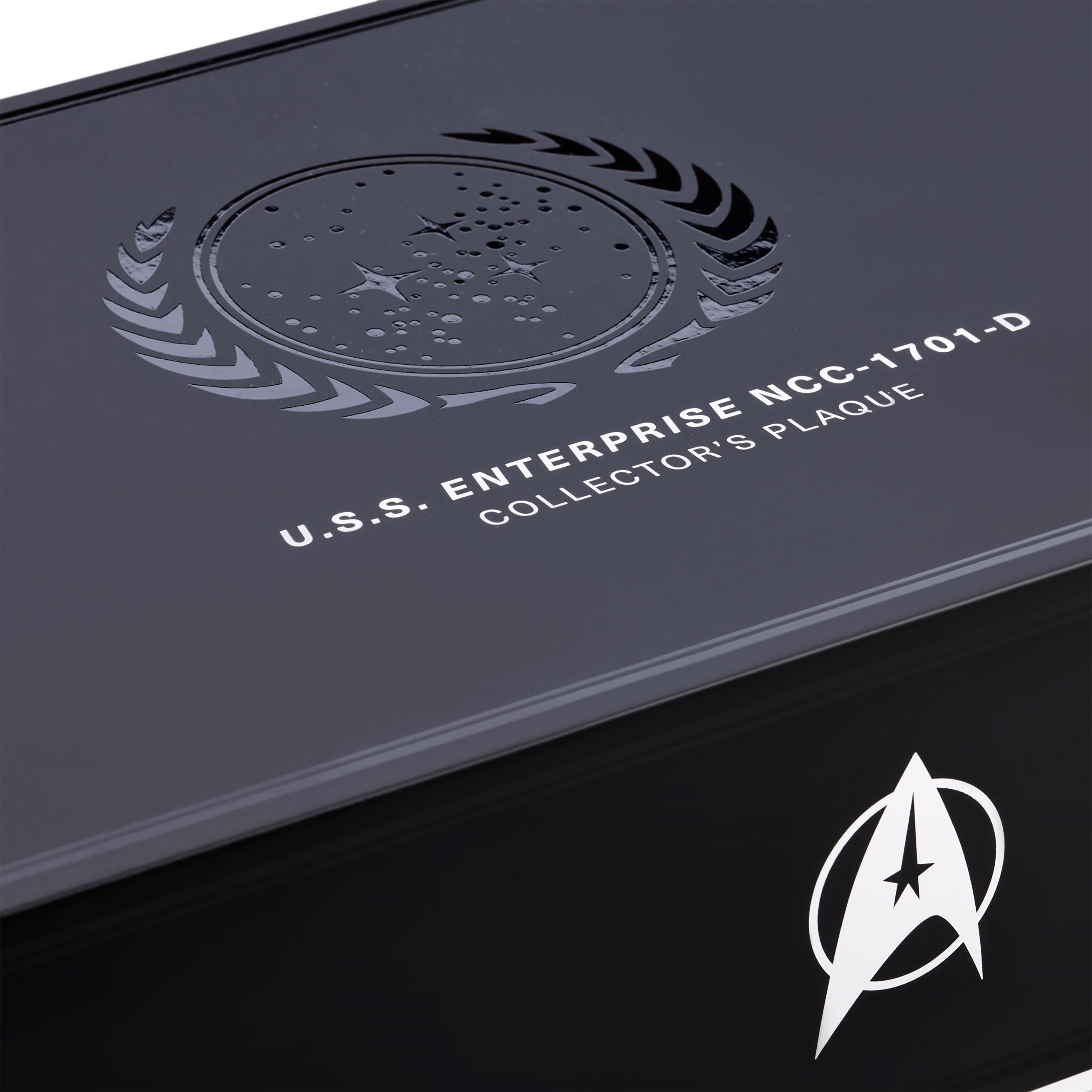 Enterprise NCC 1701-D Wandplakette mit Modell Replik - Star Trek