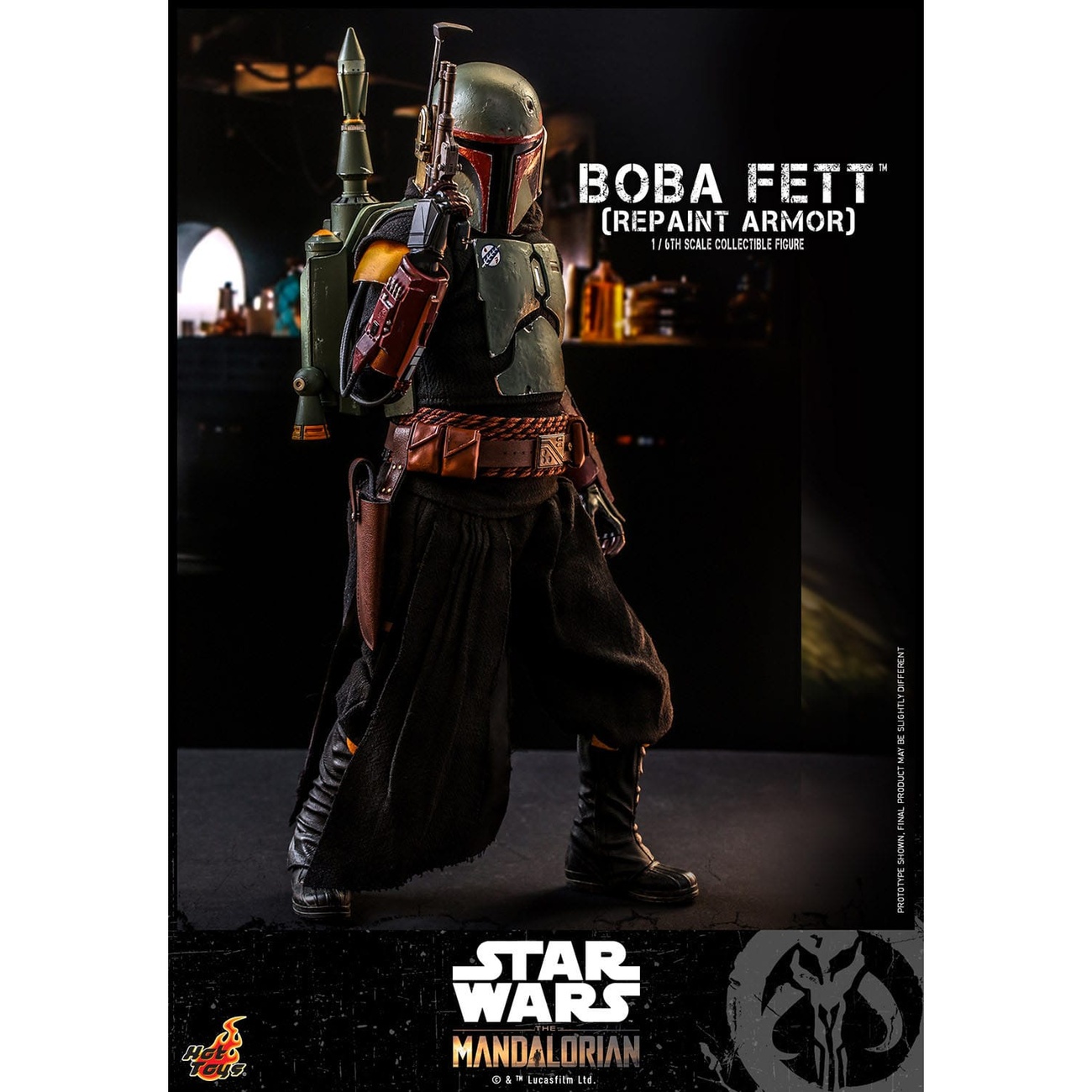 Star Wars: The Mandalorian – Boba Fett Action Figure 1:6 Repaint Armor Special Edition