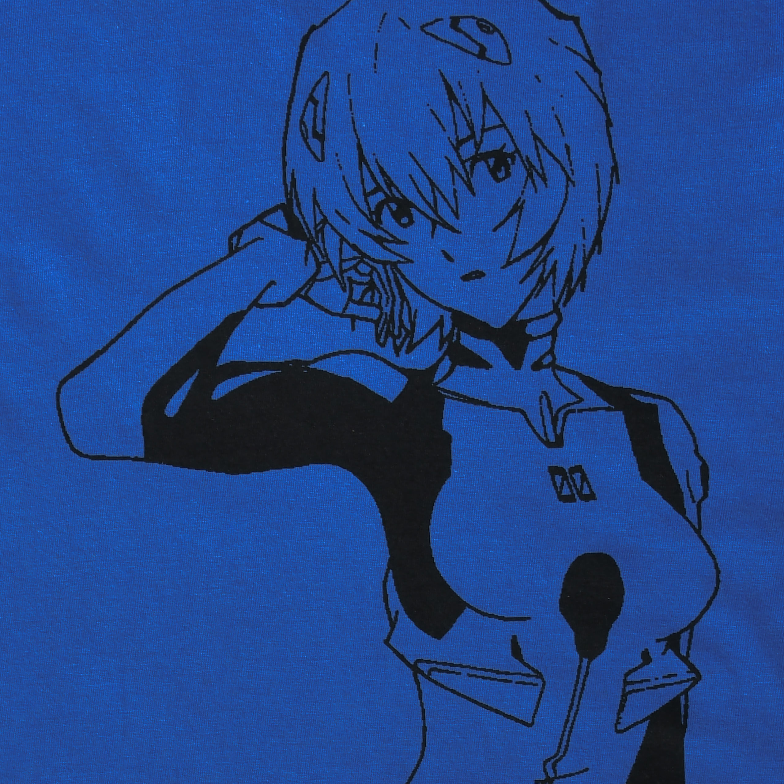 Evangelion - T-shirt bleu Rei Ayanami