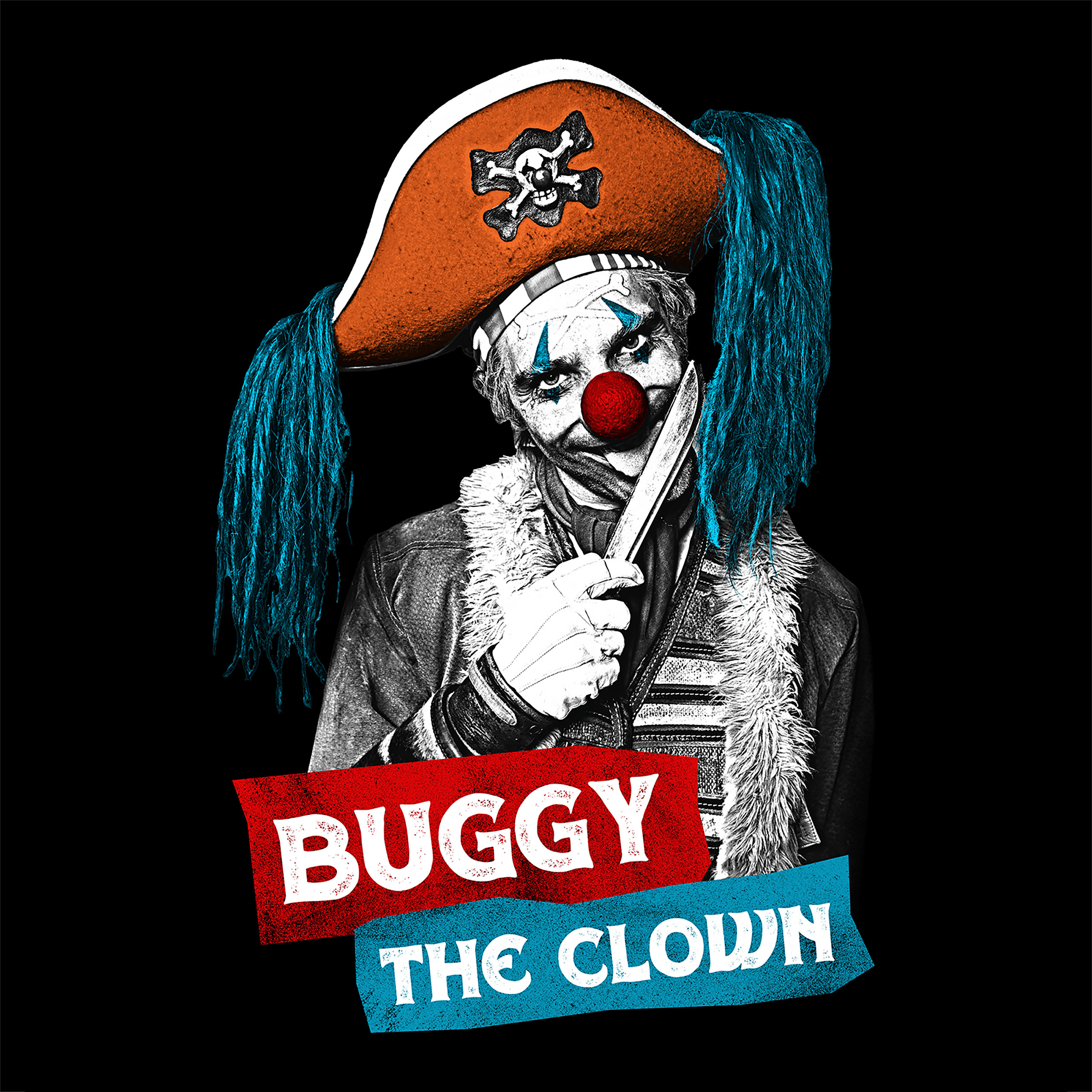 One Piece - T-shirt nera Buggy il Clown