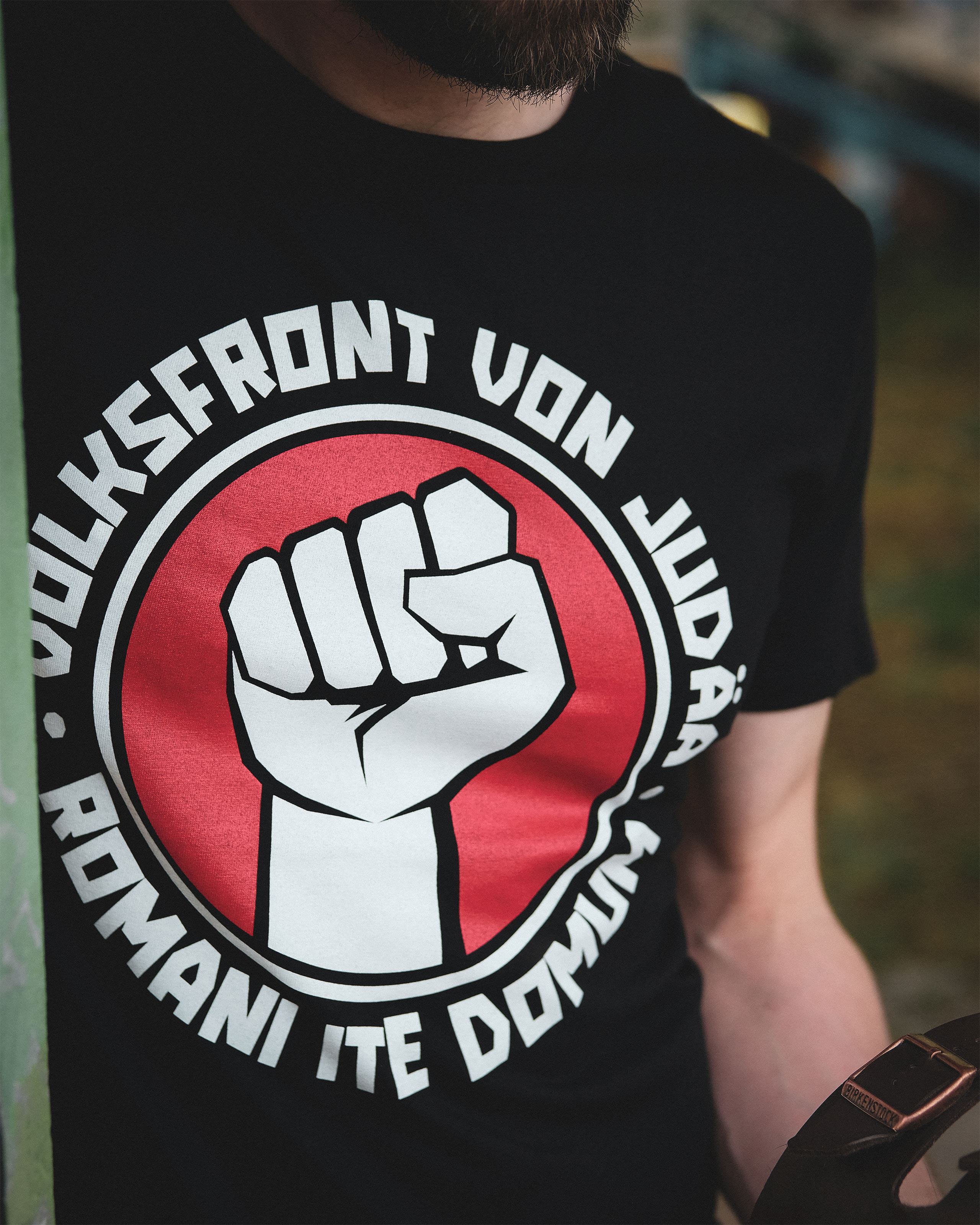 T-shirt Front populaire de Judée pour les fans de Monty Python noir