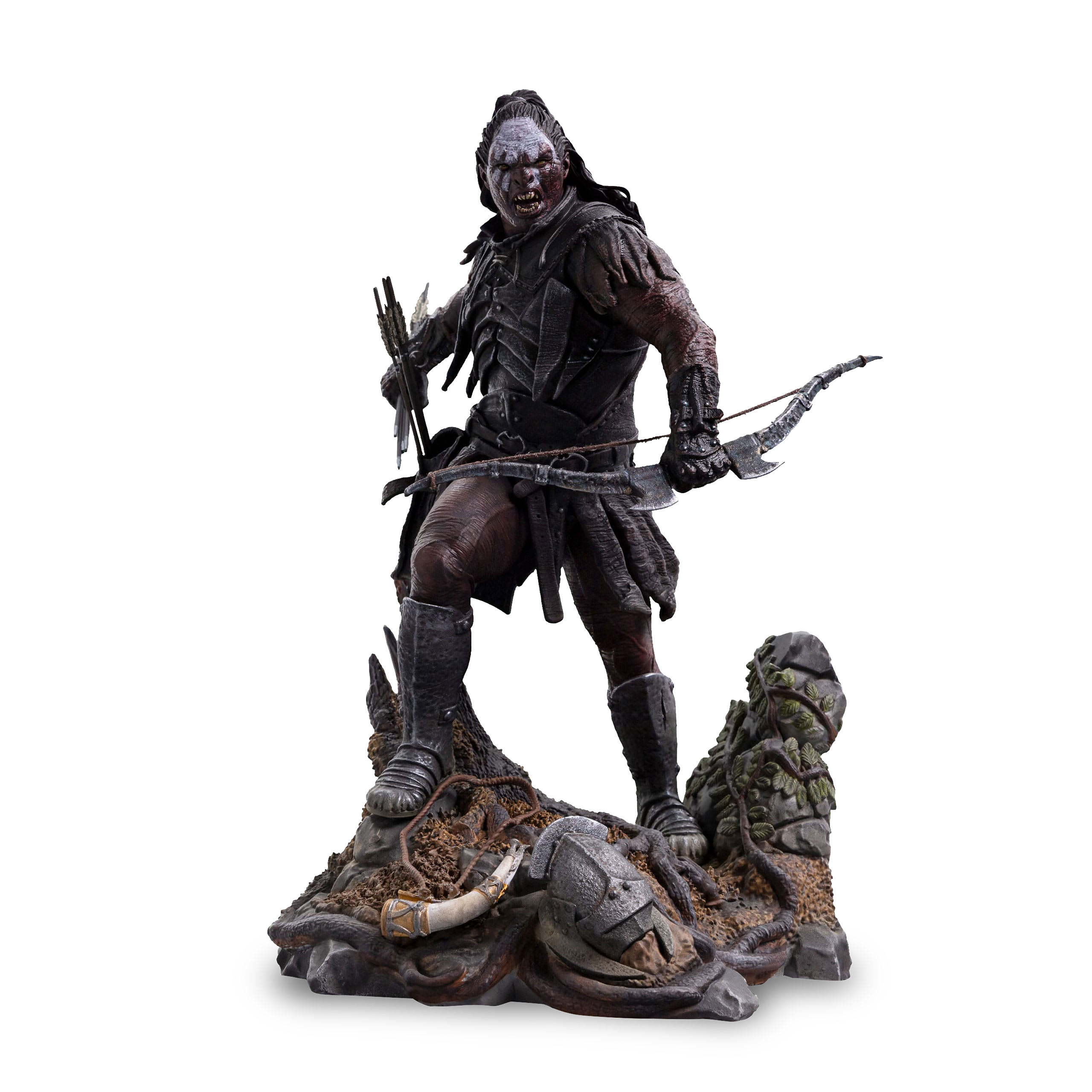 Iron Studios Statua Lurtz Uruk-Hai 1/10 - Il Signore Degli Anelli - 22,5 Cm - Resina Dipinta A Mano