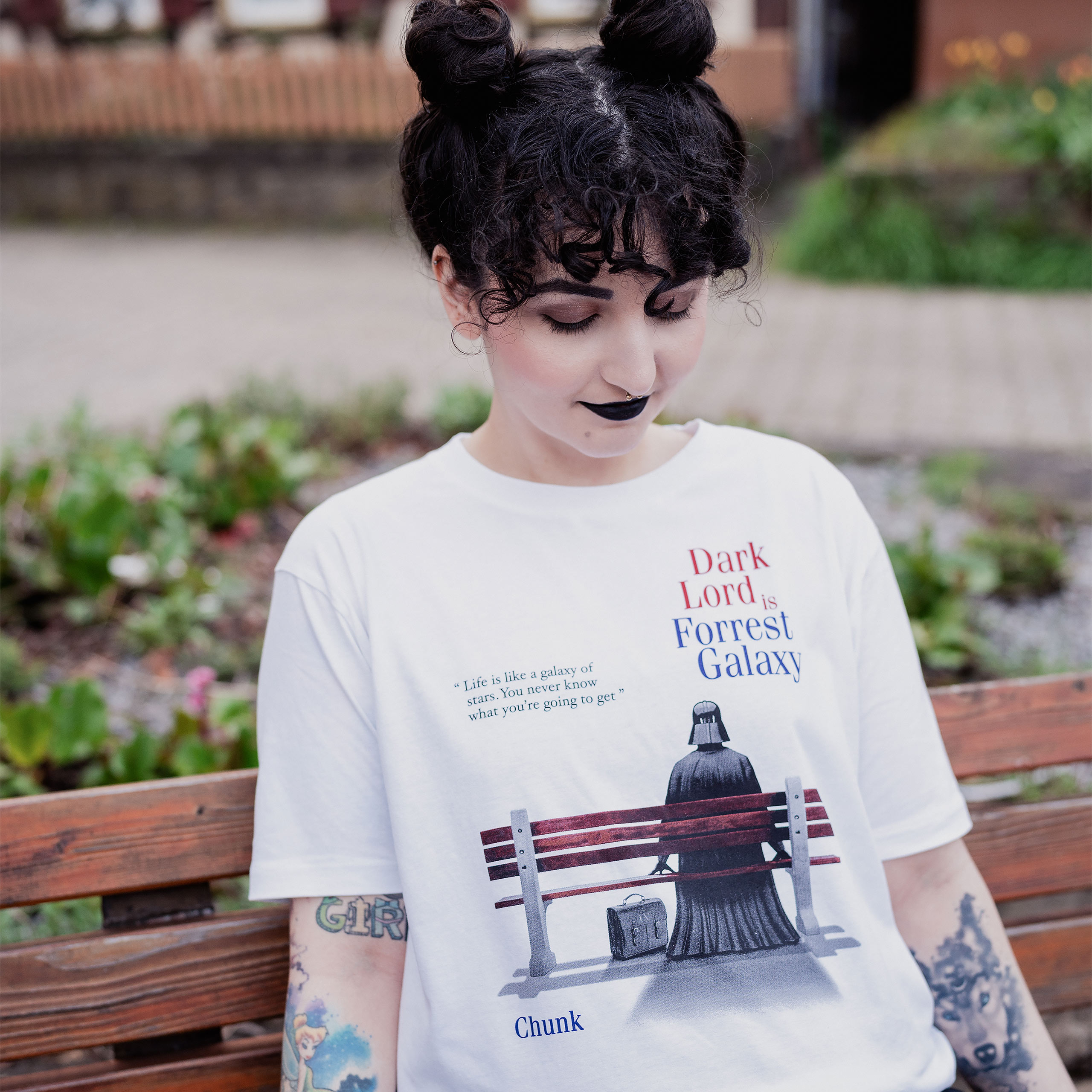 Dark Lord is Forrest Galaxy T-Shirt voor Star Wars fans wit