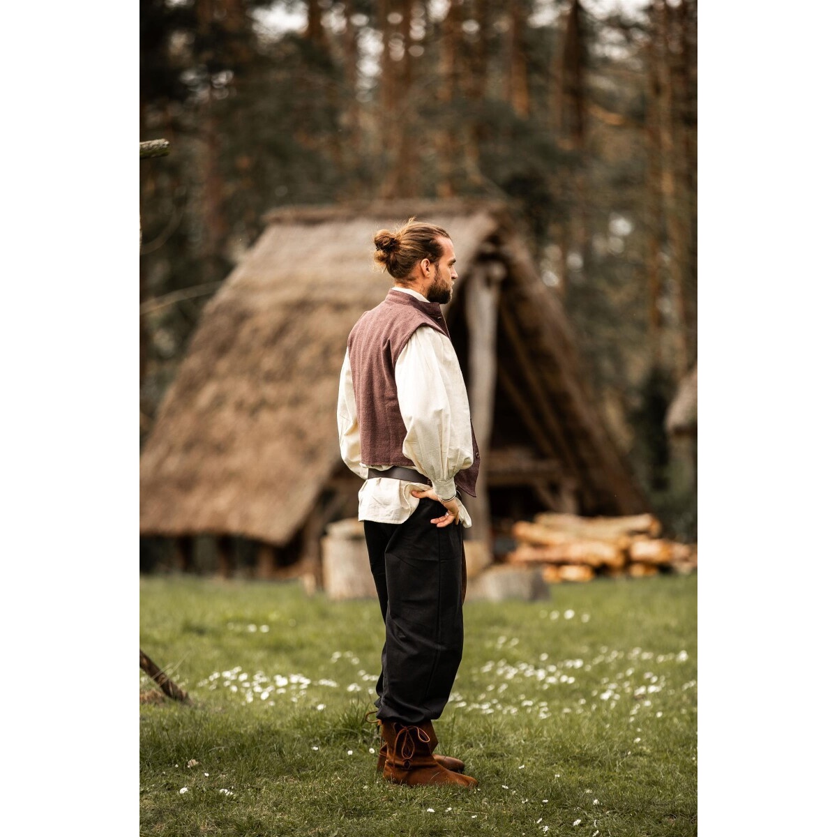 Middeleeuws vest Irvin bruin