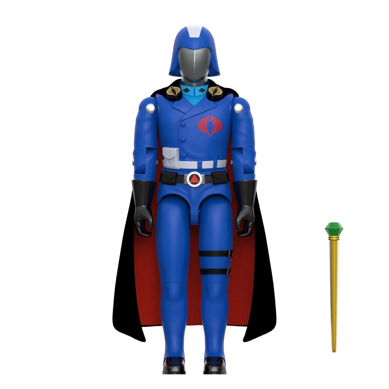 GI Joe ReAction+ Action Figure Wave 06 Cobra Commander (Movie, Black Cape) 10 cm