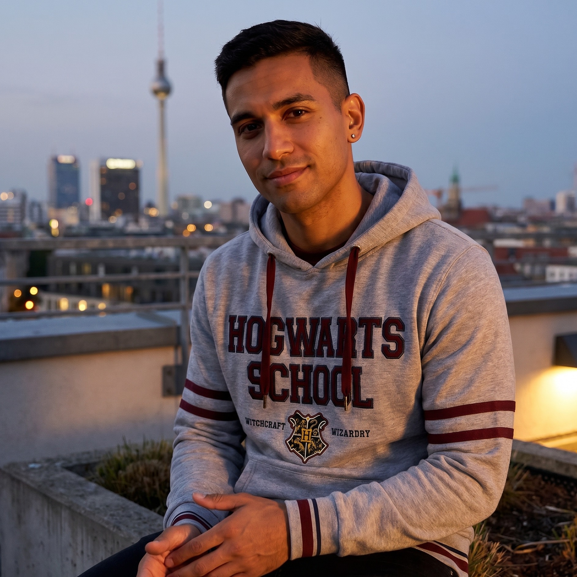 Harry Potter - Hogwarts School Hoodie grey