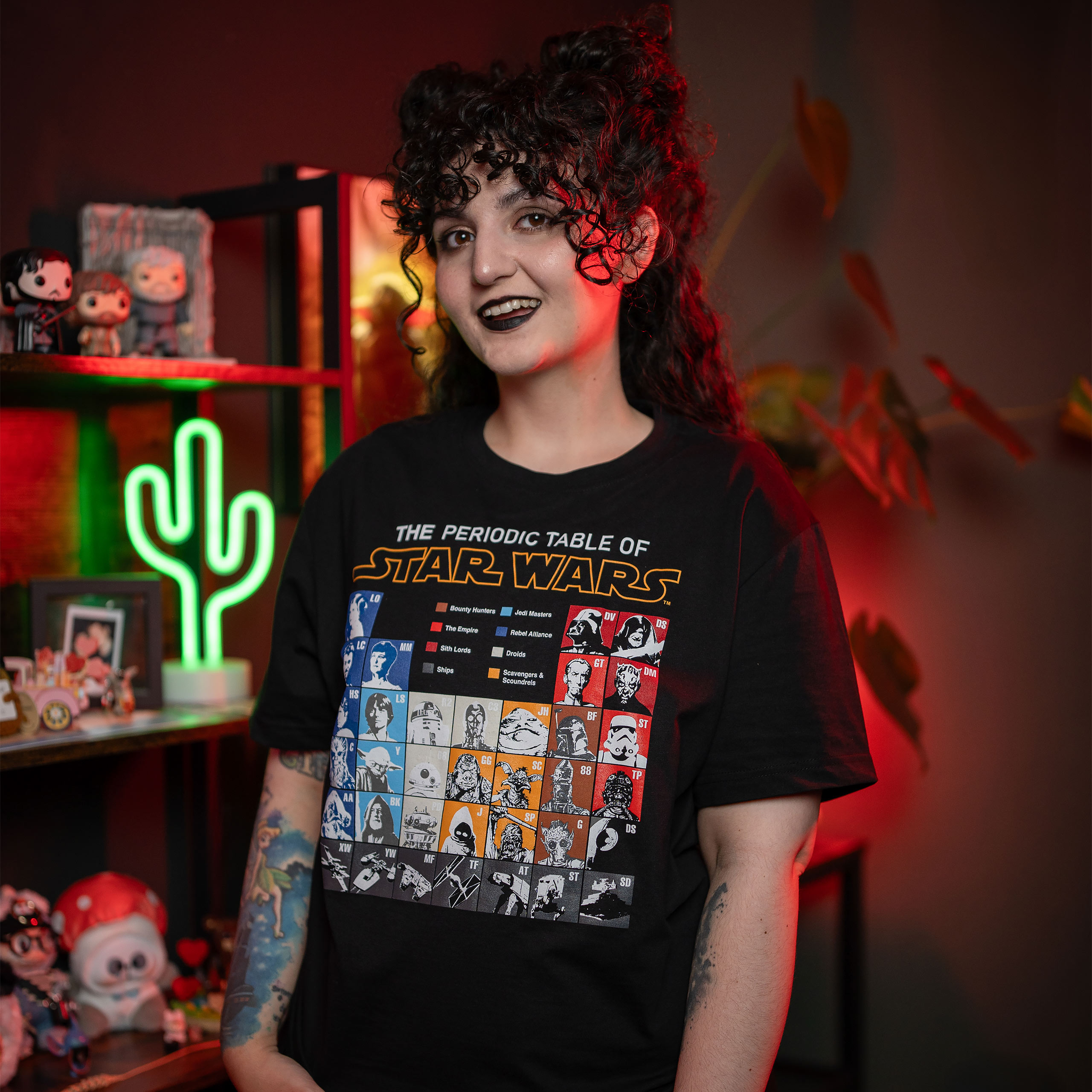 Star Wars - T-Shirt Tavola Periodica nera