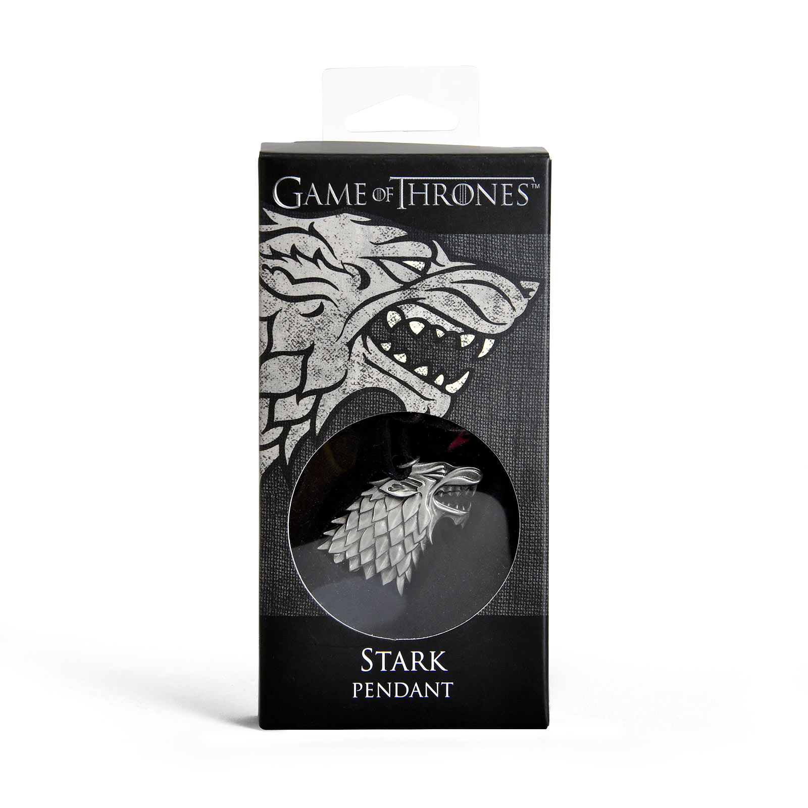 Game of Thrones - Collier avec emblème Stark Loup des Ombres