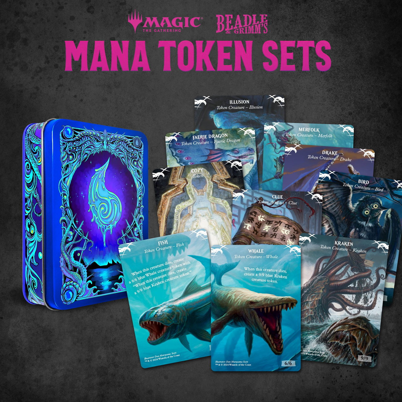 Magic: The Gathering Dice and Token Pack Blue Mana