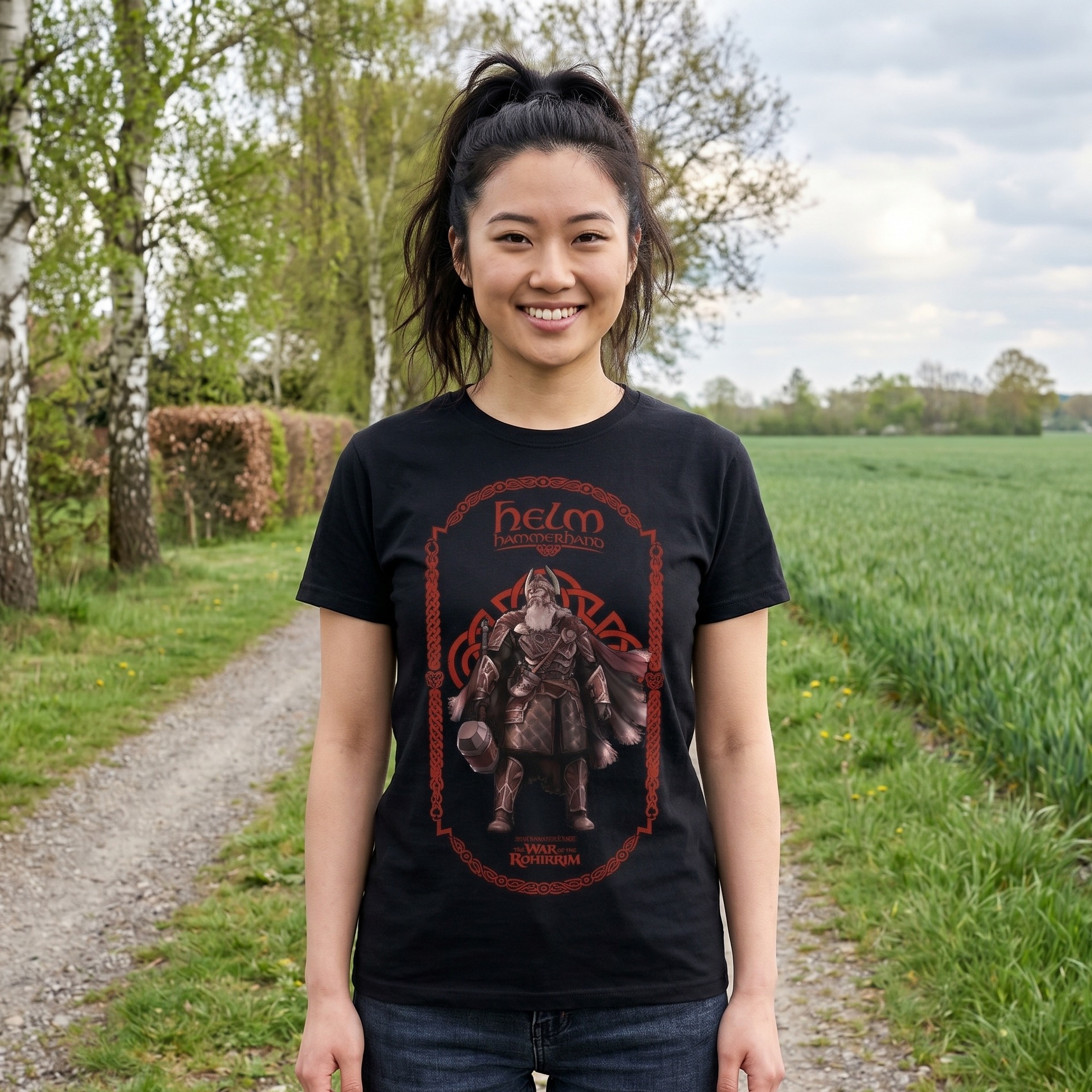 Helm Hammerhand De Slag van de Rohirrim T-Shirt - Lord of the Rings