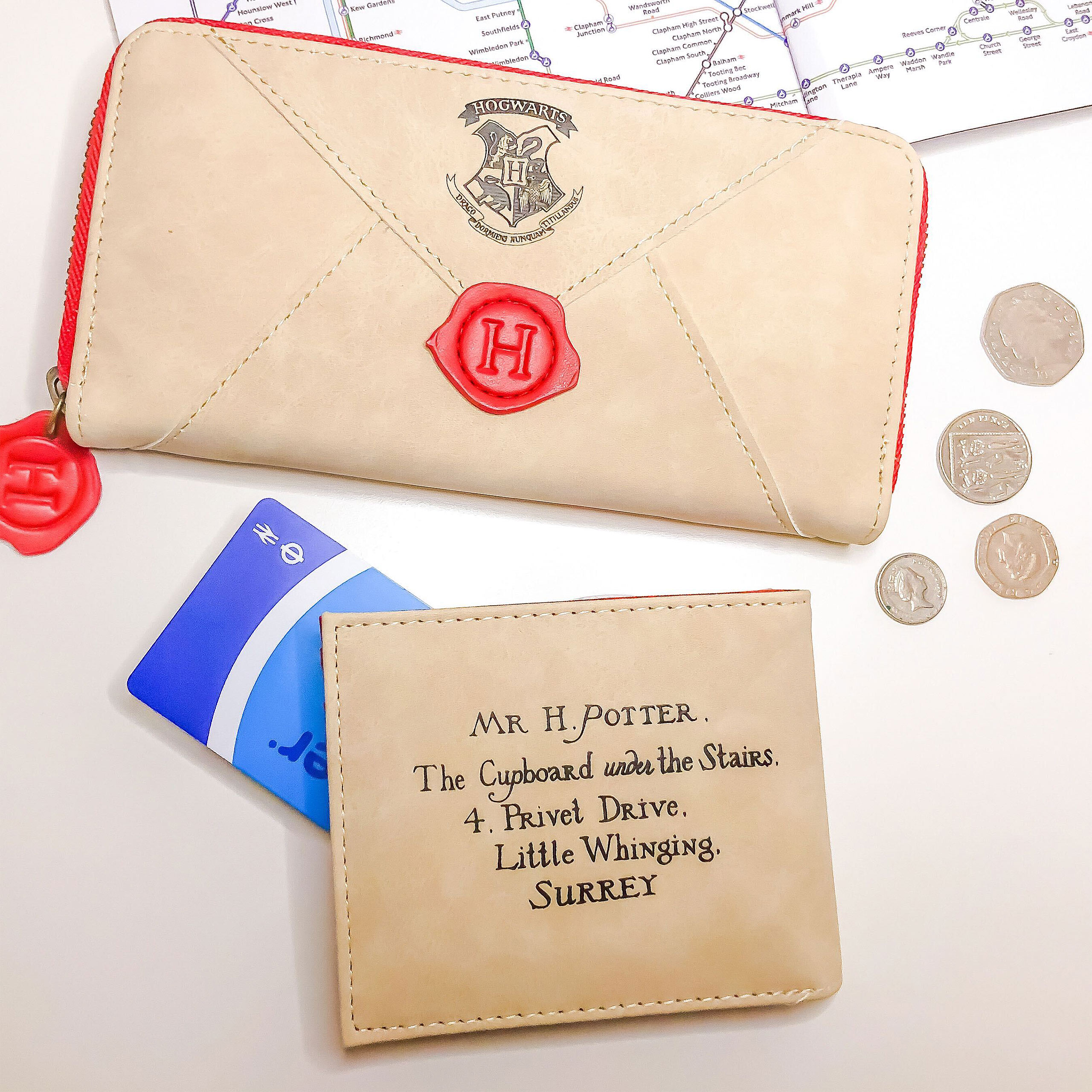 Portefeuille lettre de Poudlard pour femmes - Harry Potter
