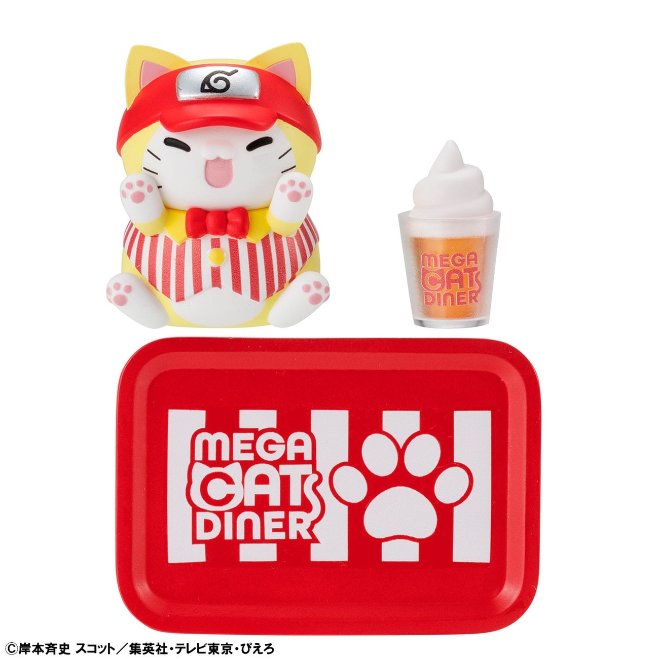 Naruto Shippuden Mega Cat Project Nyaruto! Figuras coleccionables Mega Cat Diner 3 cm Surtido (6)
