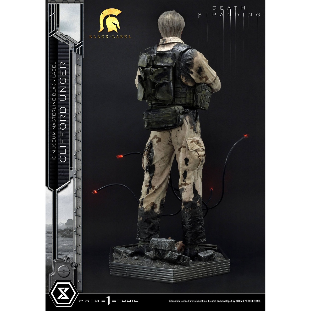 Death Stranding Statue 1/2 Clifford Unger Black Label 103 cm
