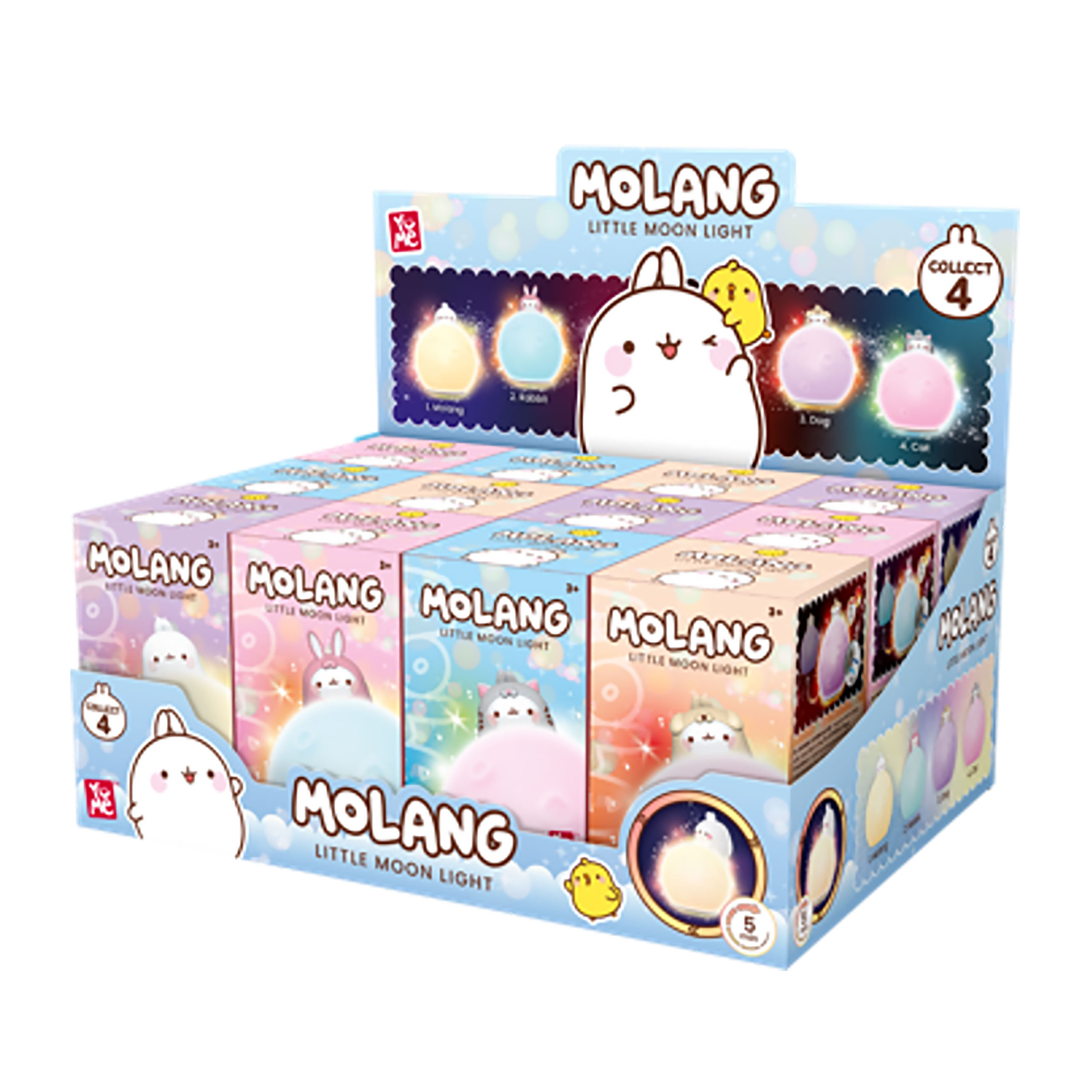 Molang - YuMe Mystery Mini Nachtlicht Display