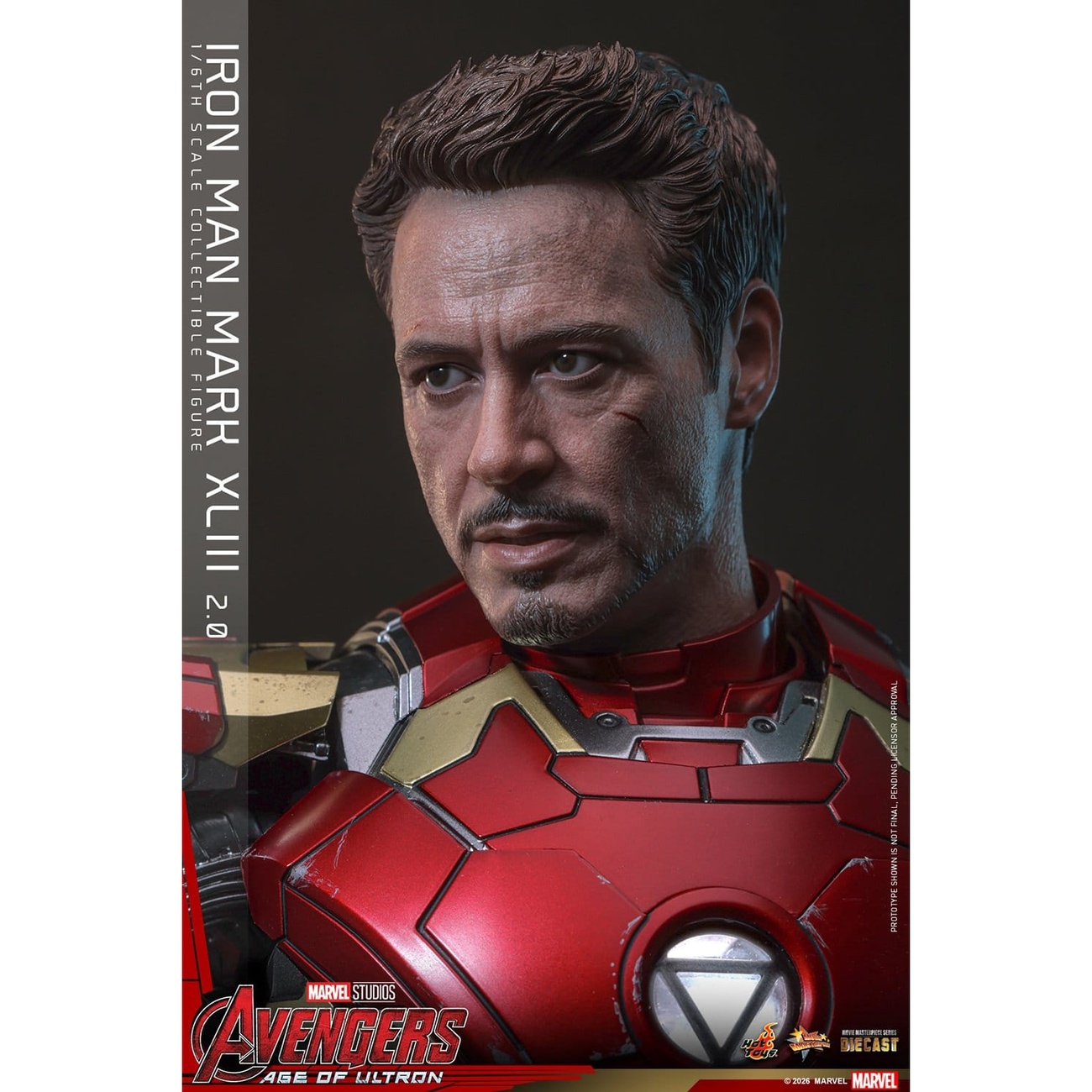 Vengadores: La Era de Ultrón - Iron Man Mark XLIII Masterpiece Diecast figura de acción 1:6