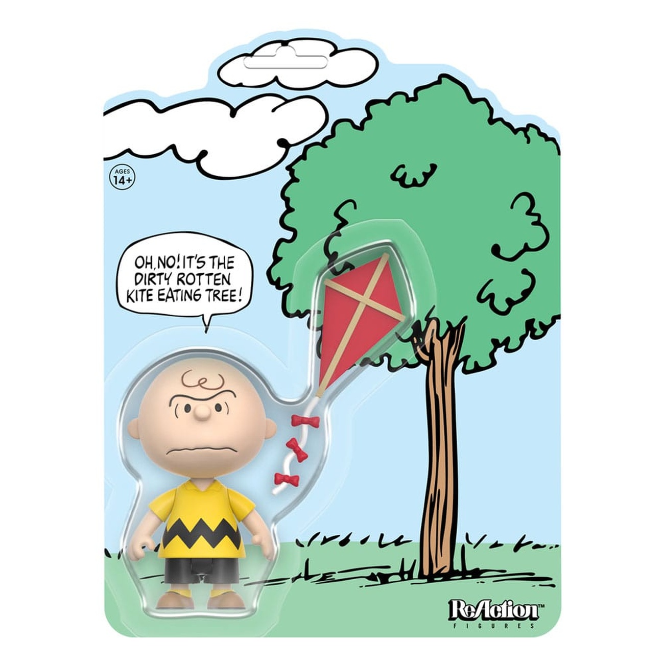 Peanuts figura de acción ReAction Charlie Brown and the Kite-Eating Tree (Comic Panel) 9 cm